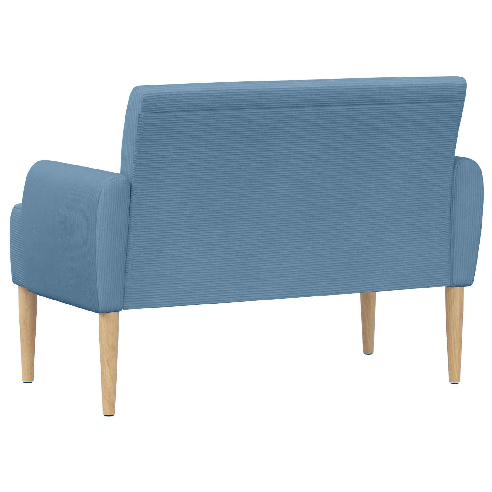 Zweisitzer Mit Knopfheftung Blau 116 X 67 X 81 Cm Cordstoff