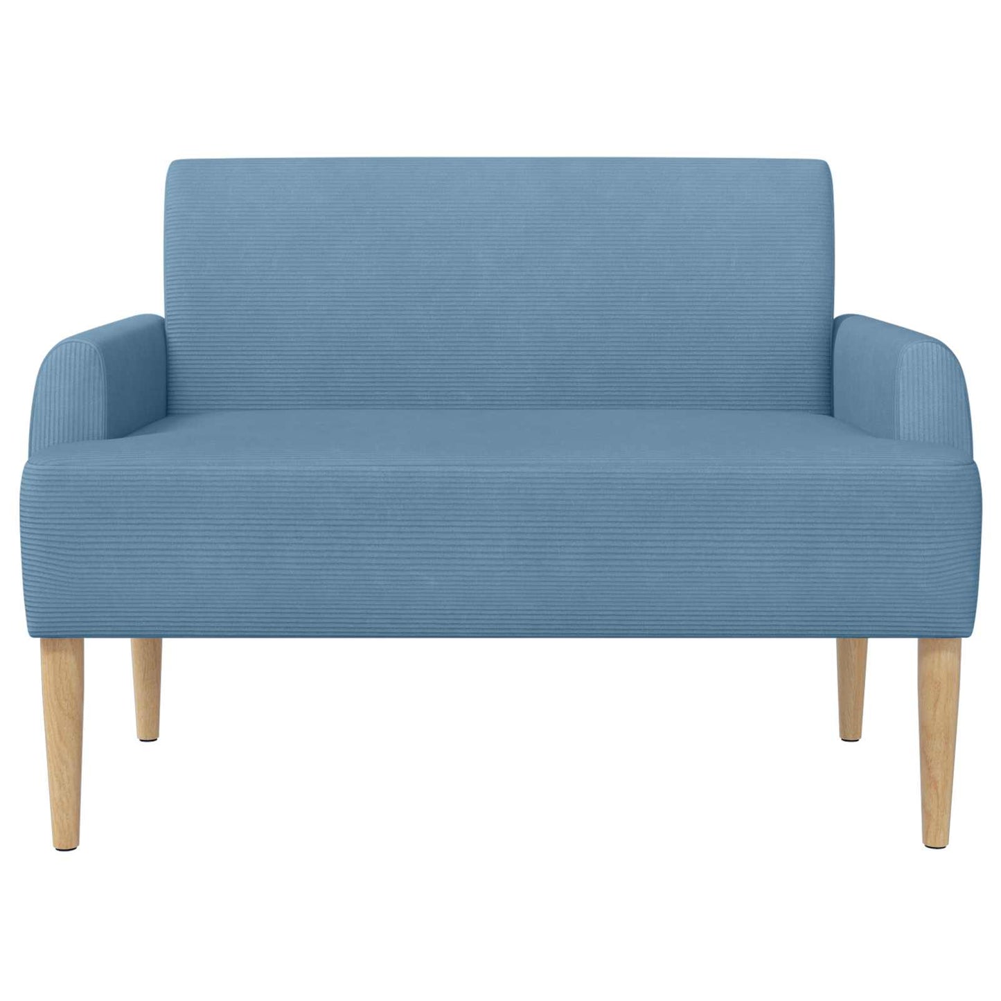 Zweisitzer Mit Knopfheftung Blau 116 X 67 X 81 Cm Cordstoff