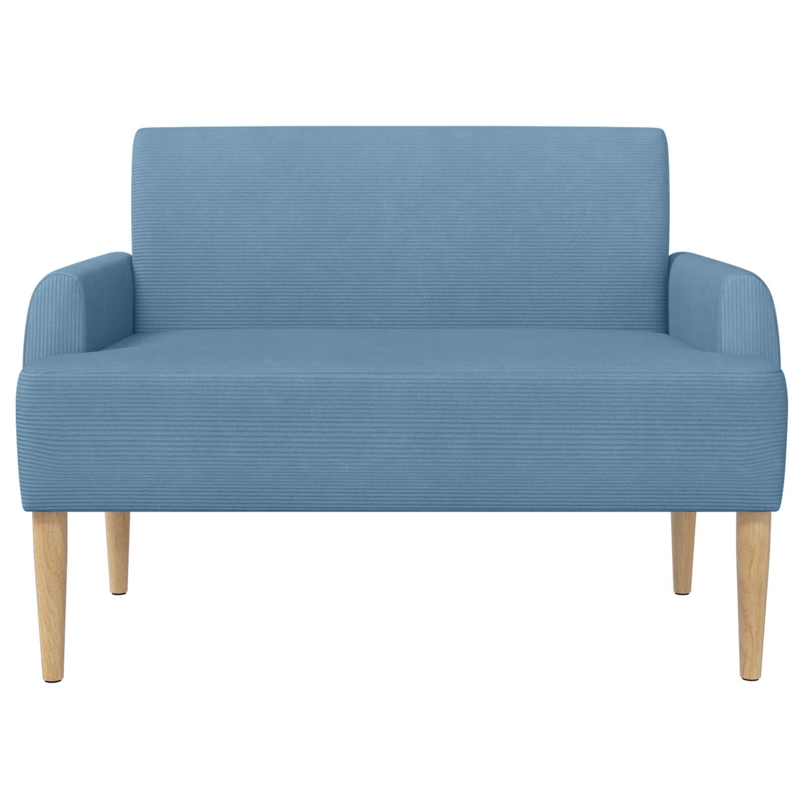 Zweisitzer Mit Knopfheftung Blau 116 X 67 X 81 Cm Cordstoff