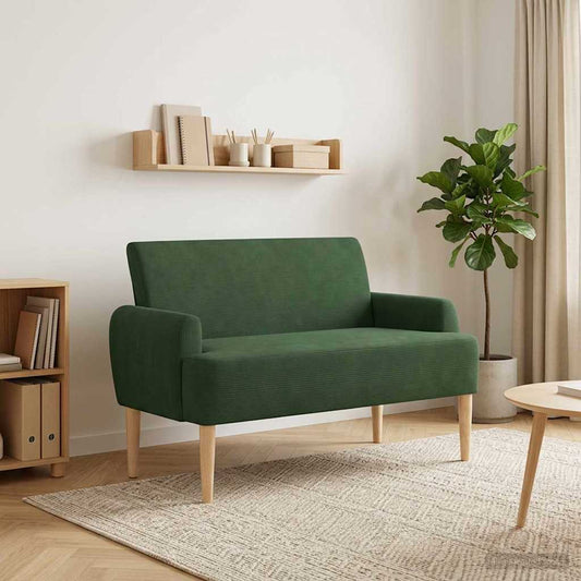 Zweisitzer Mit Knopfheftung Dschungelgrün 116 X 67 X 81 Cm