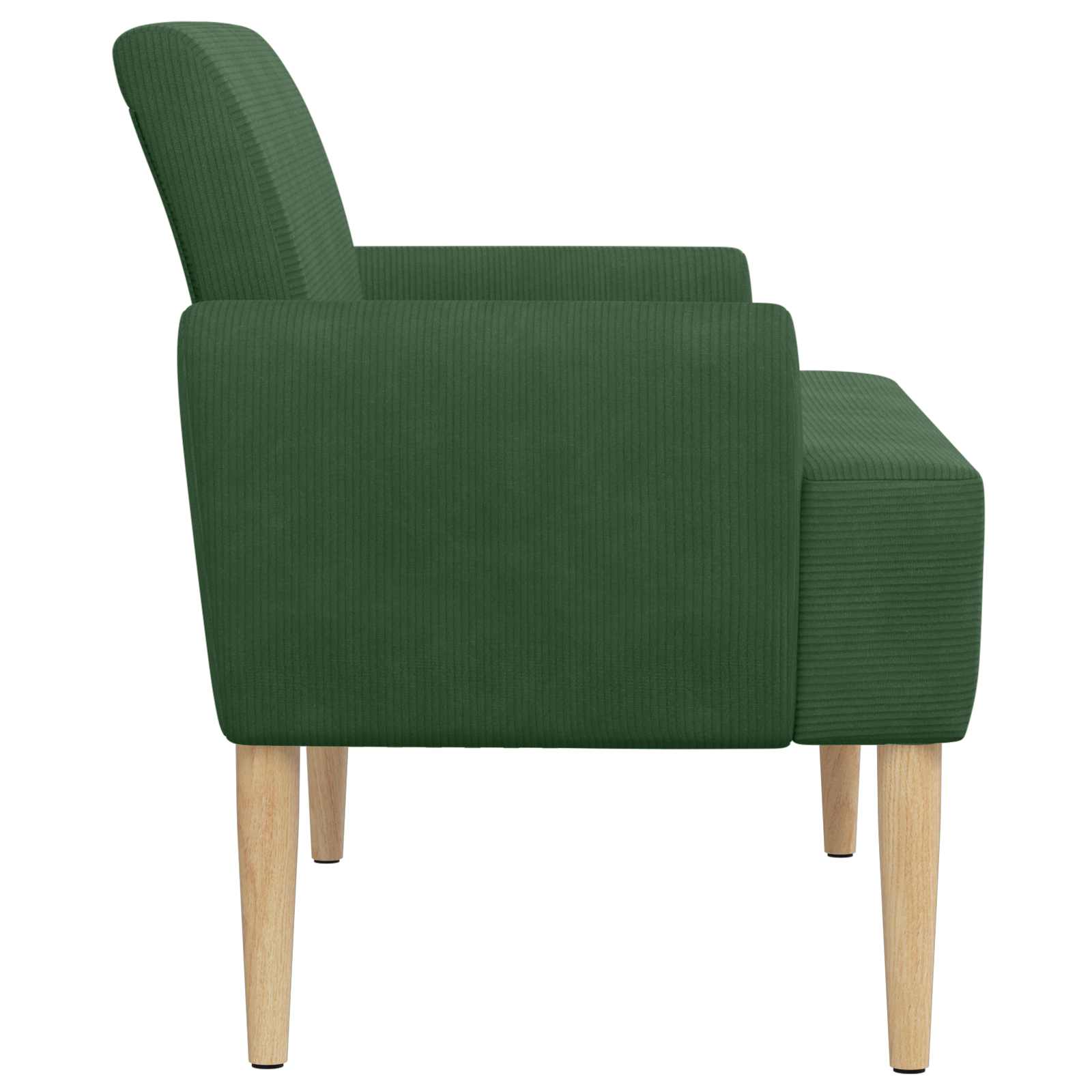 Zweisitzer Mit Knopfheftung Dschungelgrün 116 X 67 X 81 Cm