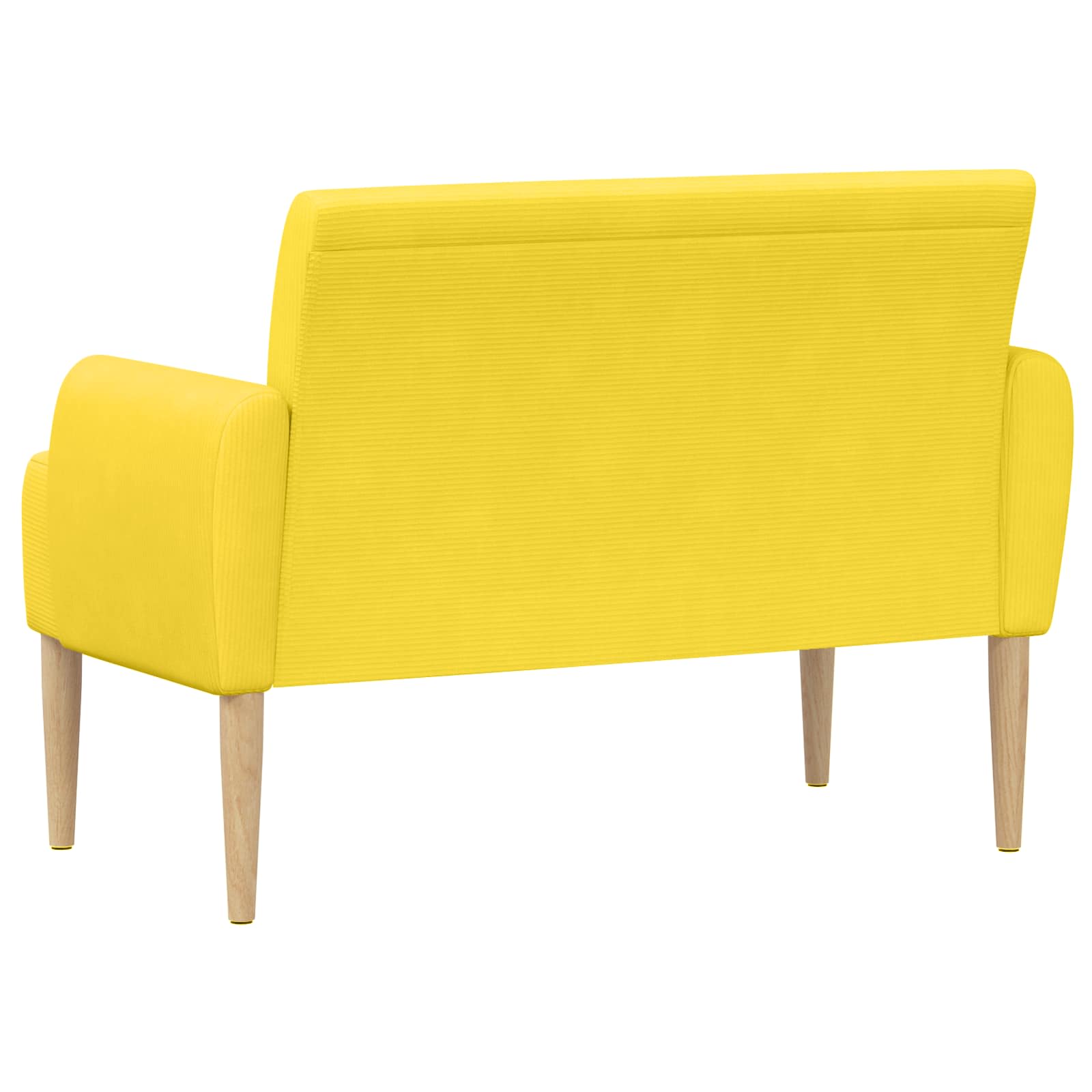 Zweisitzer Mit Knopfheftung Helles Gelb 116 X 67 X 81 Cm