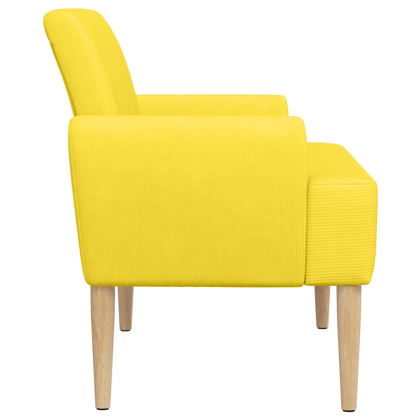 Zweisitzer Mit Knopfheftung Helles Gelb 116 X 67 X 81 Cm