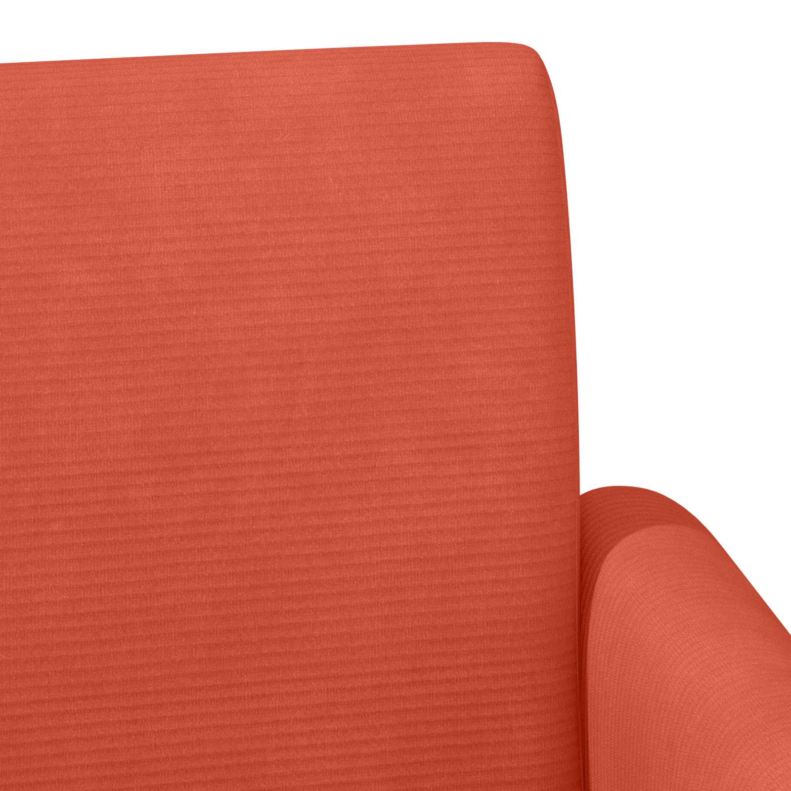 Zweisitzer Mit Knopfheftung Rot-Orange 116 X 67 X 81 Cm