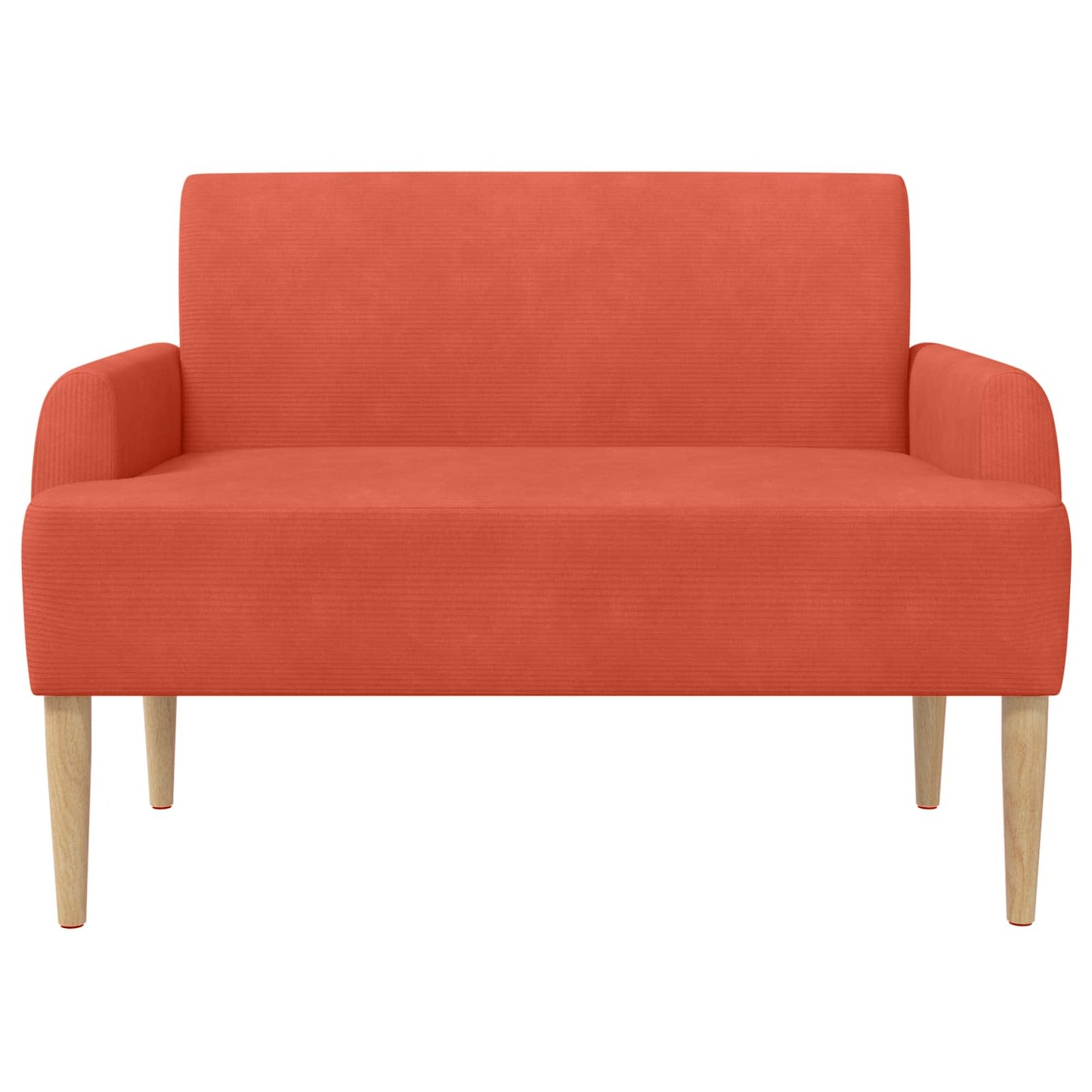 Zweisitzer Mit Knopfheftung Rot-Orange 116 X 67 X 81 Cm