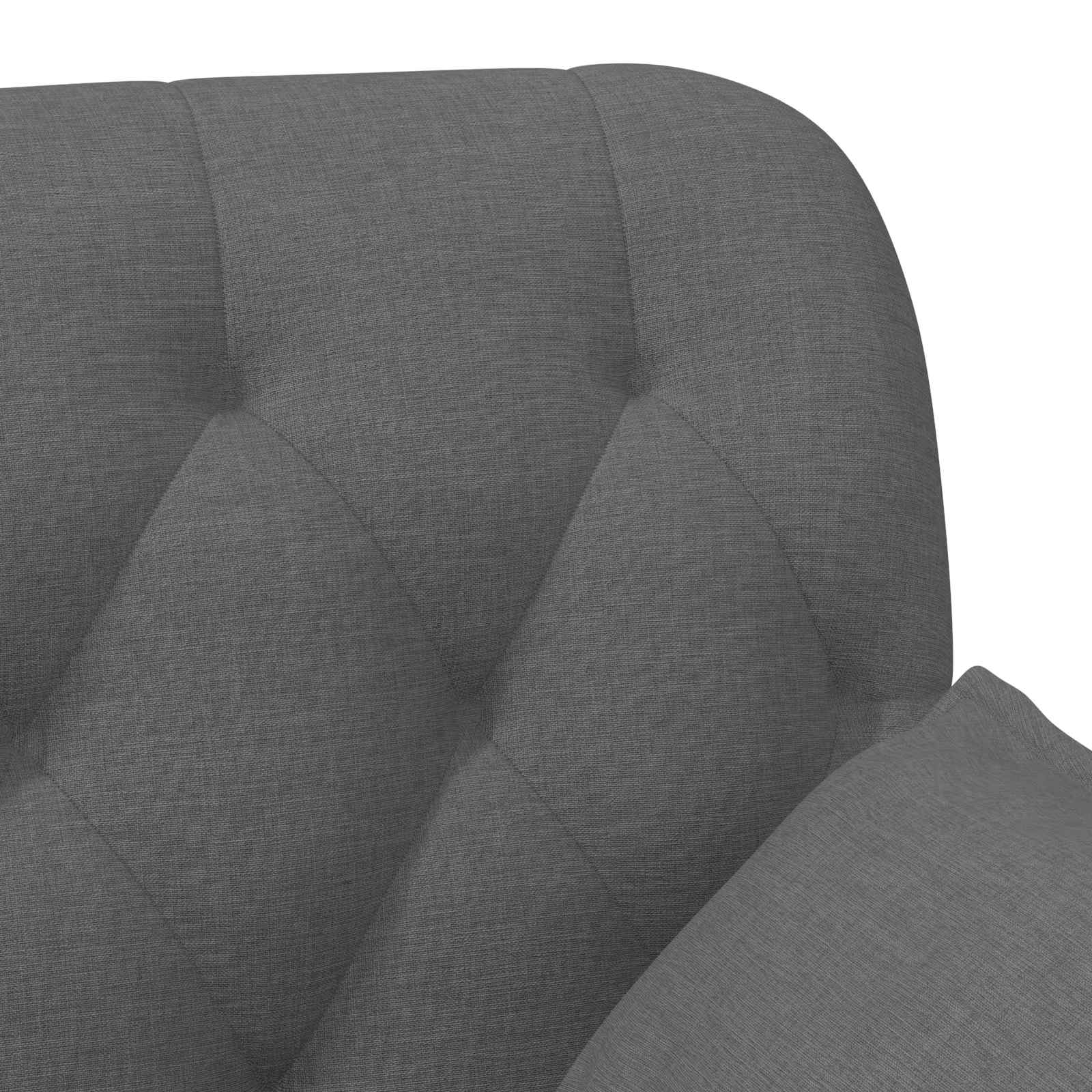 Zweisitzer Mit Knopfheftung Dunkelgrau 111 X 68 X 80 Cm Stoff