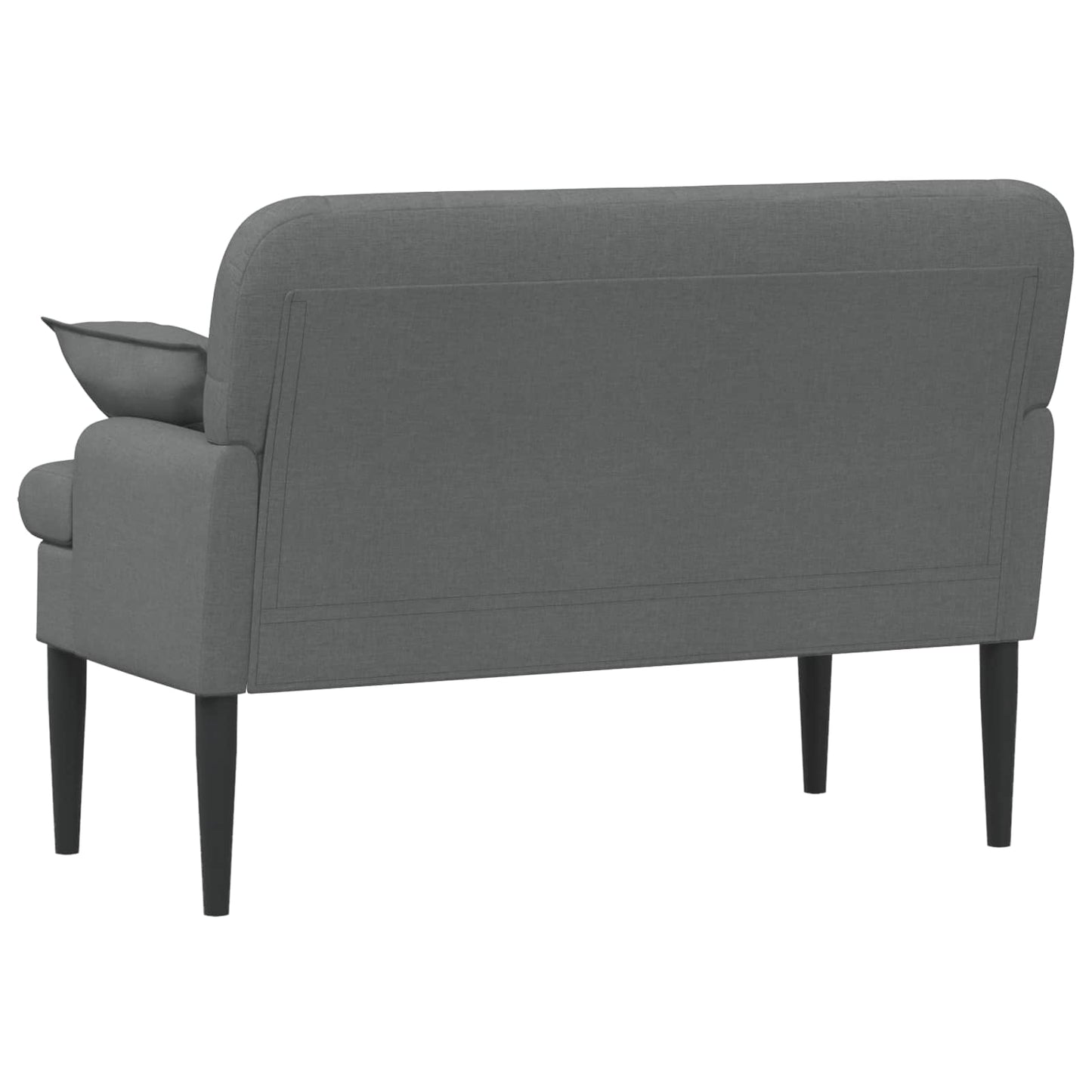 Zweisitzer Mit Knopfheftung Dunkelgrau 111 X 68 X 80 Cm Stoff