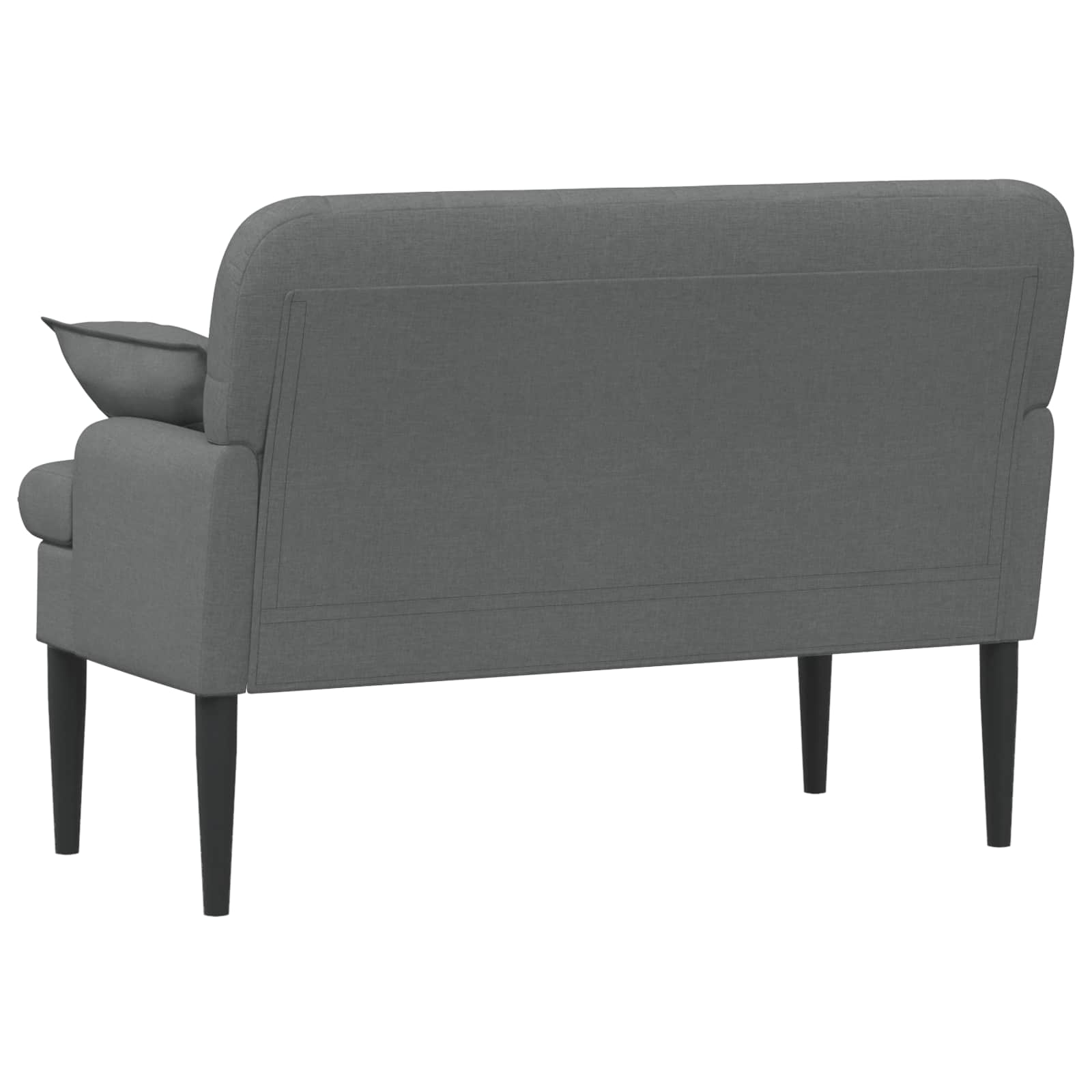 Zweisitzer Mit Knopfheftung Dunkelgrau 111 X 68 X 80 Cm Stoff