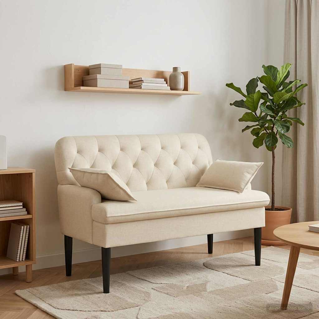 Zweisitzer Mit Knopfheftung 111 X 68 X 80 Cm Stoff