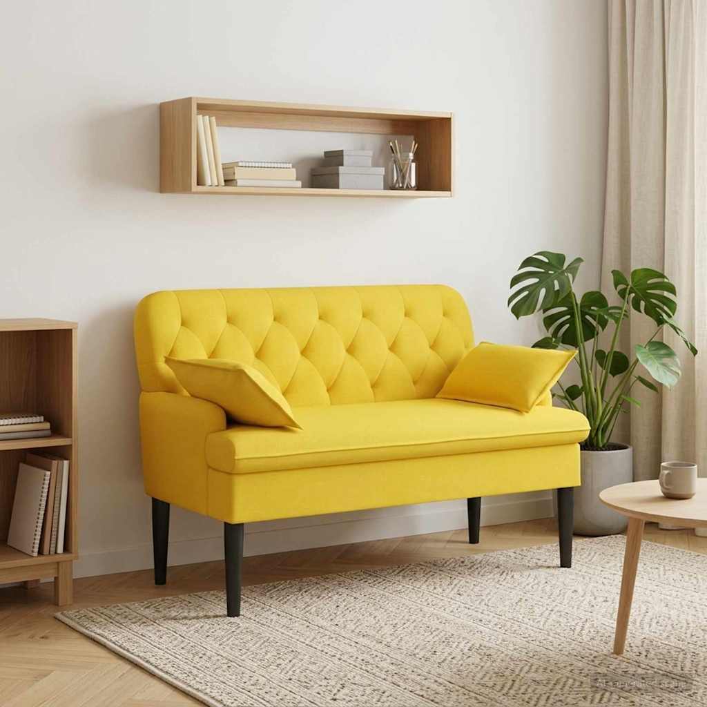 Zweisitzer Mit Knopfheftung 111 X 68 X 80 Cm Stoff