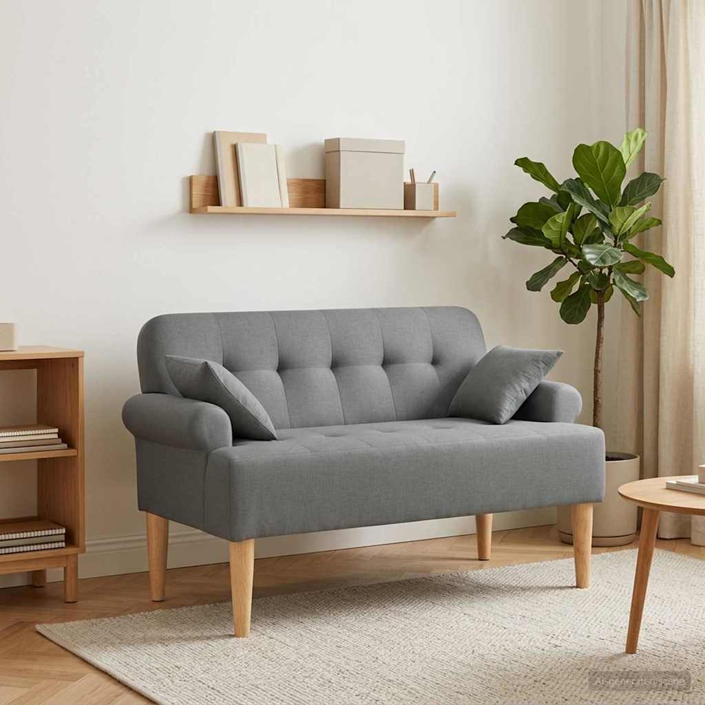 Zweisitzer Mit Knopfheftung 120 X 65 X 79 Cm Stoff