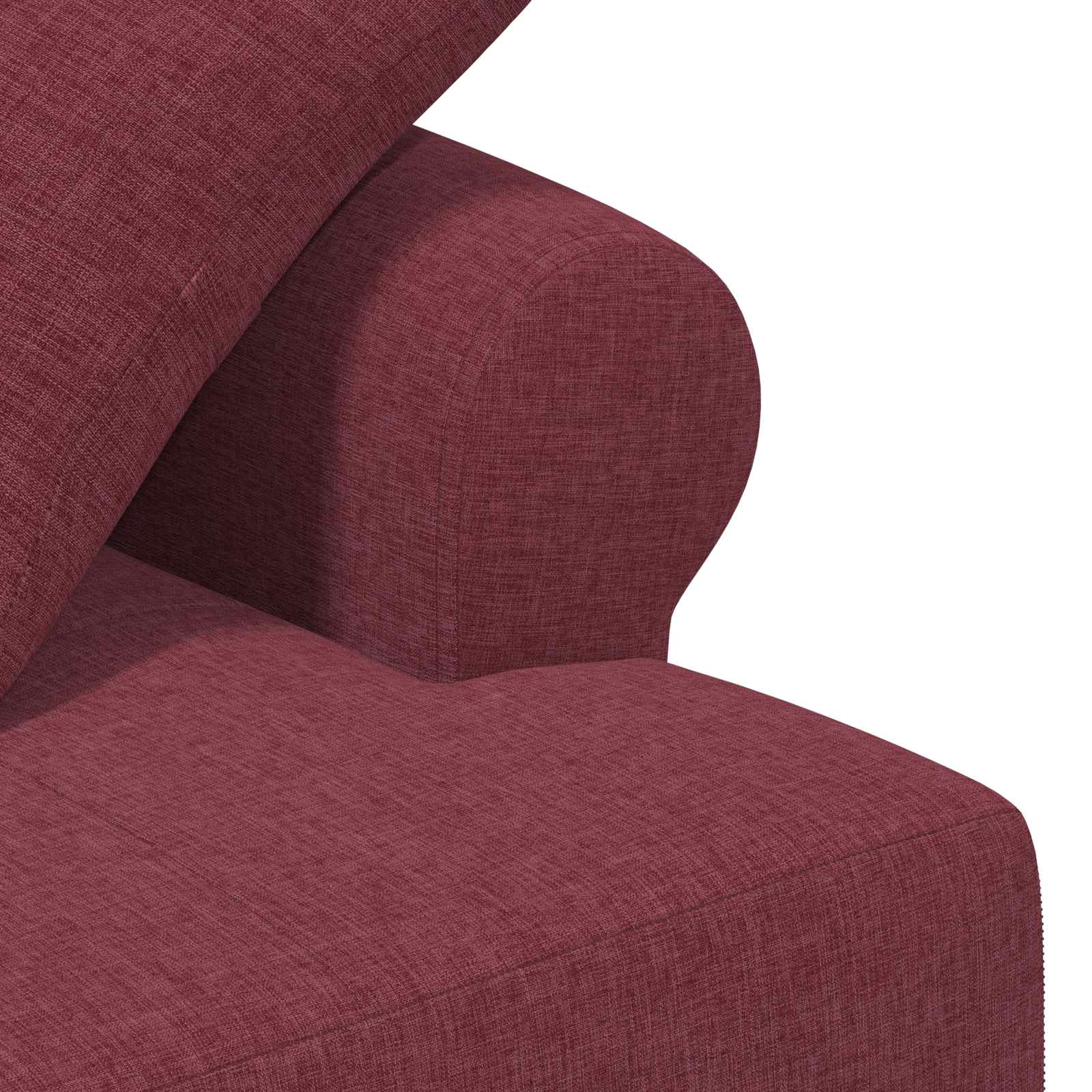 Zweisitzer Mit Knopfheftung Weinrot 120 X 65 X 79 Cm Stoff