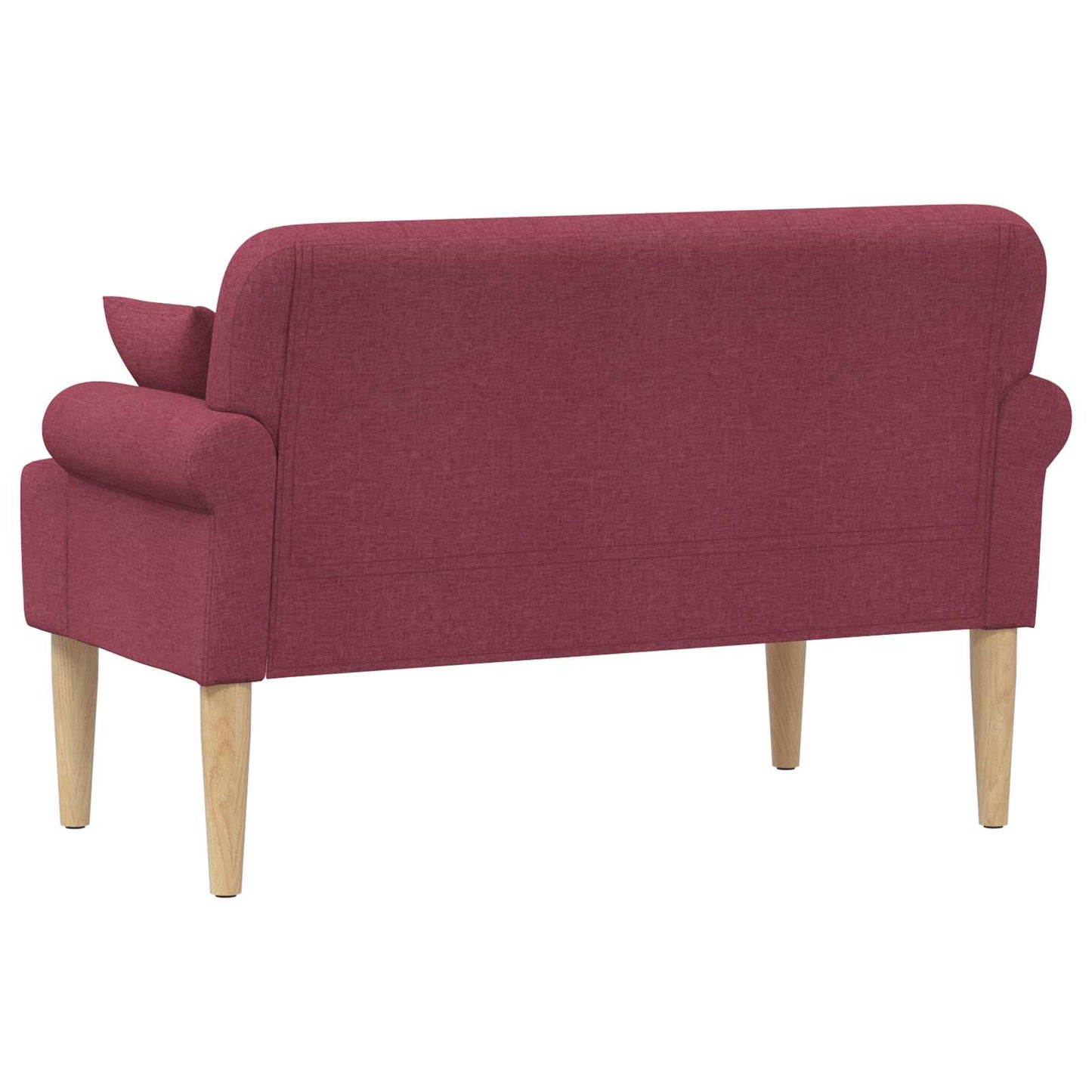 Zweisitzer Mit Knopfheftung Weinrot 120 X 65 X 79 Cm Stoff