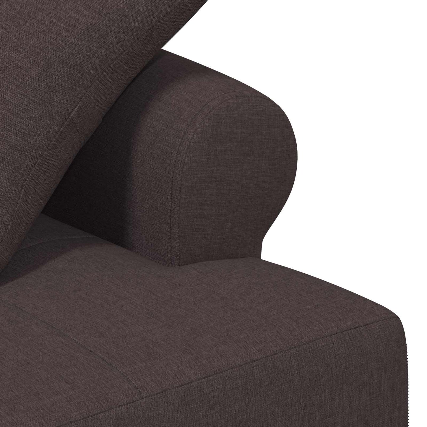 Zweisitzer Mit Knopfheftung Dunkelbraun 120 X 65 X 79 Cm Stoff