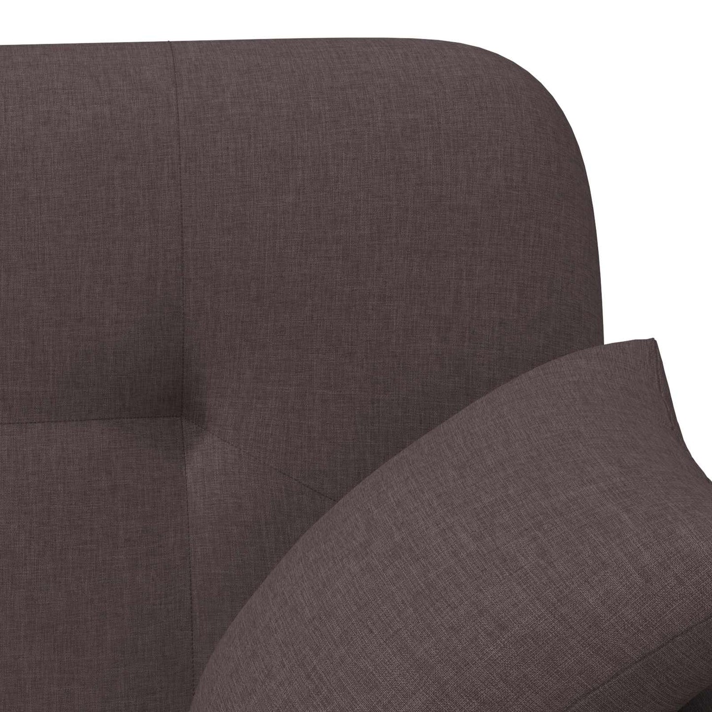 Zweisitzer Mit Knopfheftung Dunkelbraun 120 X 65 X 79 Cm Stoff