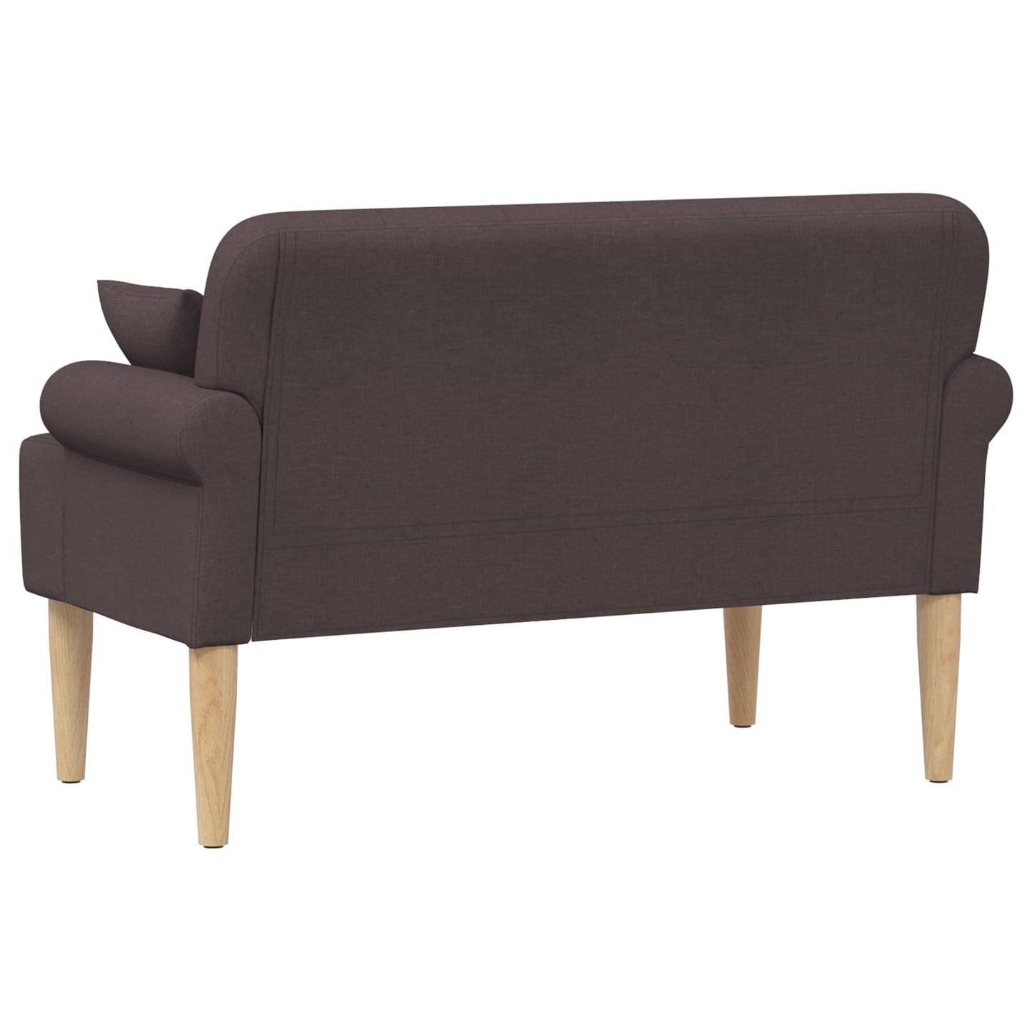 Zweisitzer Mit Knopfheftung Dunkelbraun 120 X 65 X 79 Cm Stoff