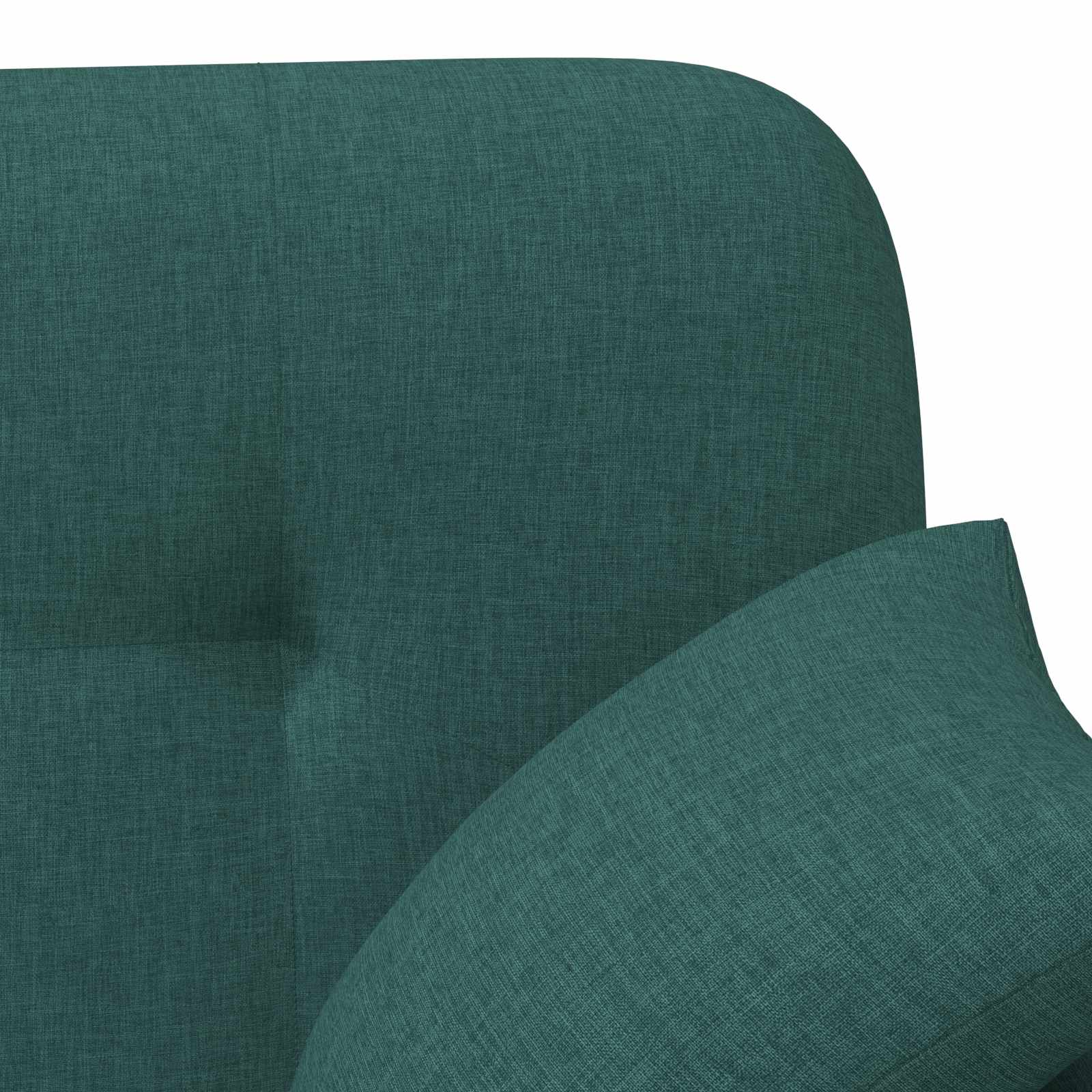 Zweisitzer Mit Knopfheftung Dunkelgrün 120 X 65 X 79 Cm Stoff