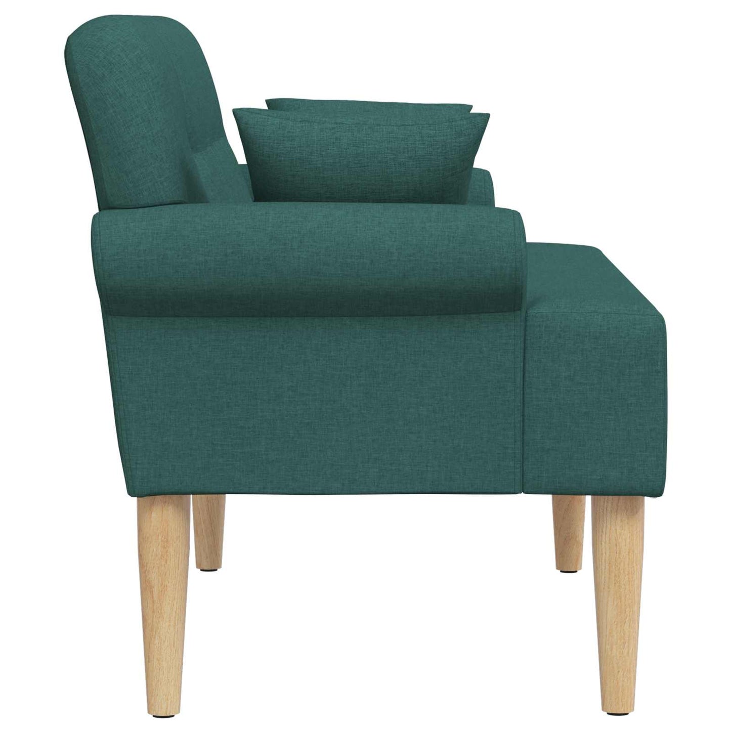 Zweisitzer Mit Knopfheftung Dunkelgrün 120 X 65 X 79 Cm Stoff