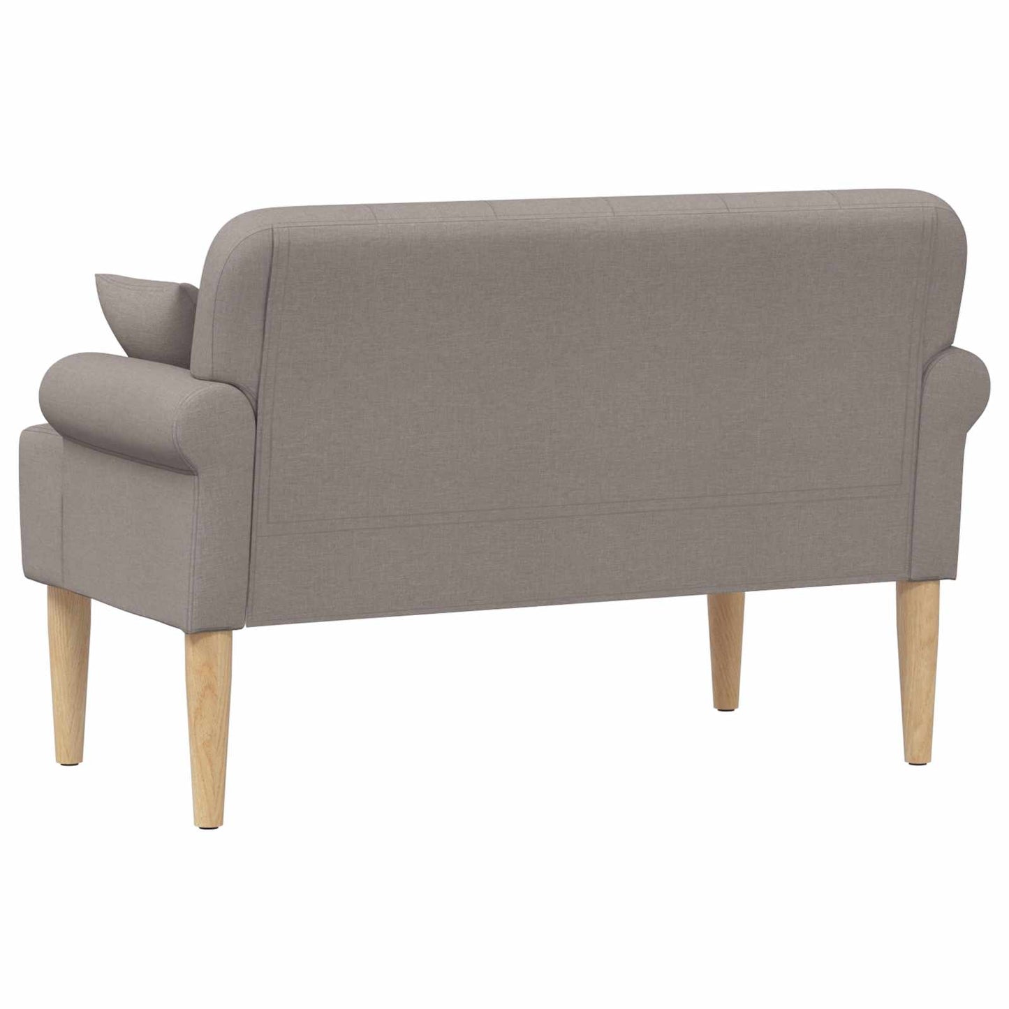 Zweisitzer Mit Knopfheftung Taupe 120 X 65 X 79 Cm Stoff