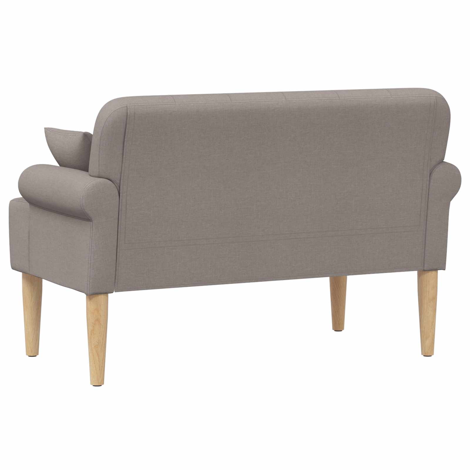 Zweisitzer Mit Knopfheftung Taupe 120 X 65 X 79 Cm Stoff