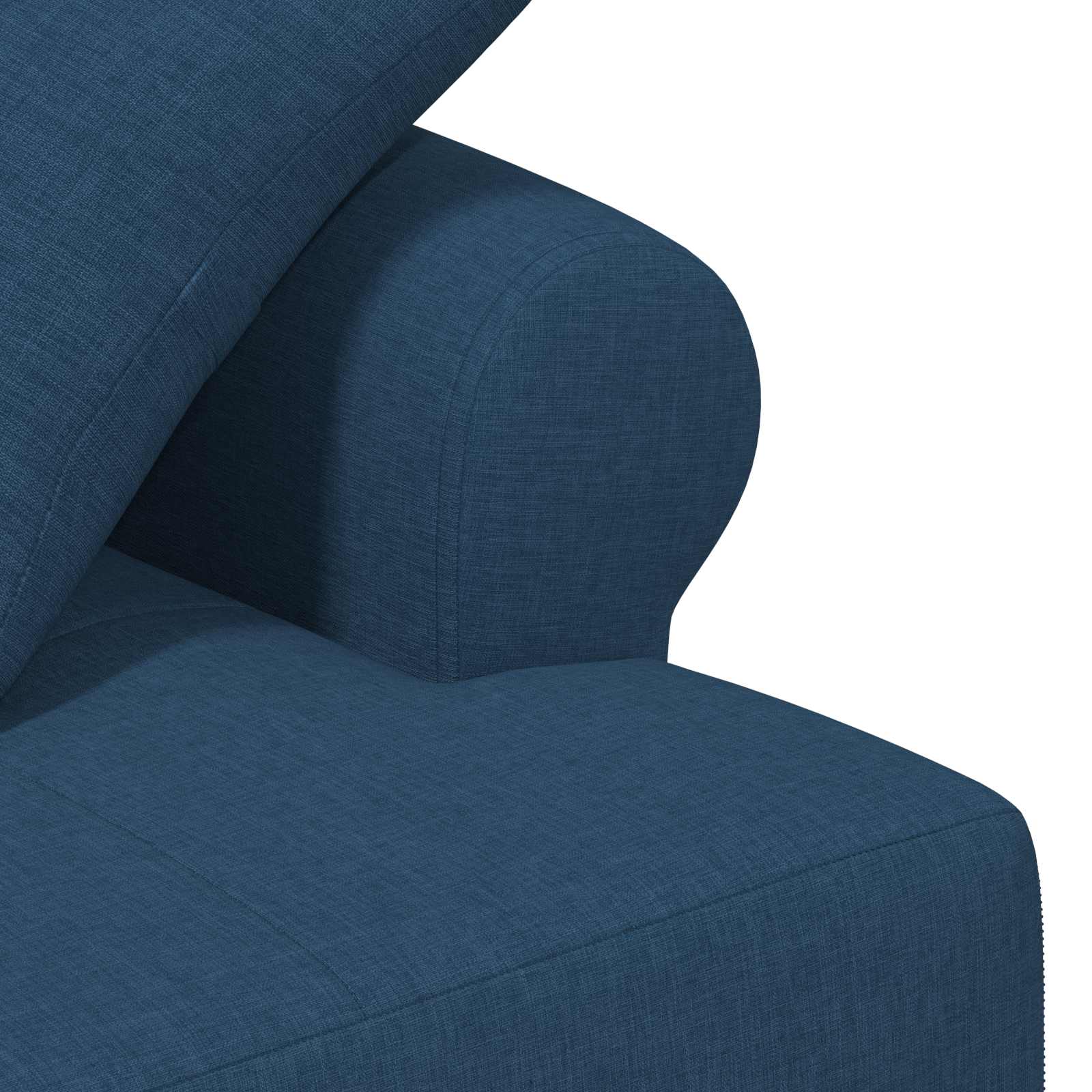 Zweisitzer Mit Knopfheftung Blau 120 X 65 X 79 Cm Stoff