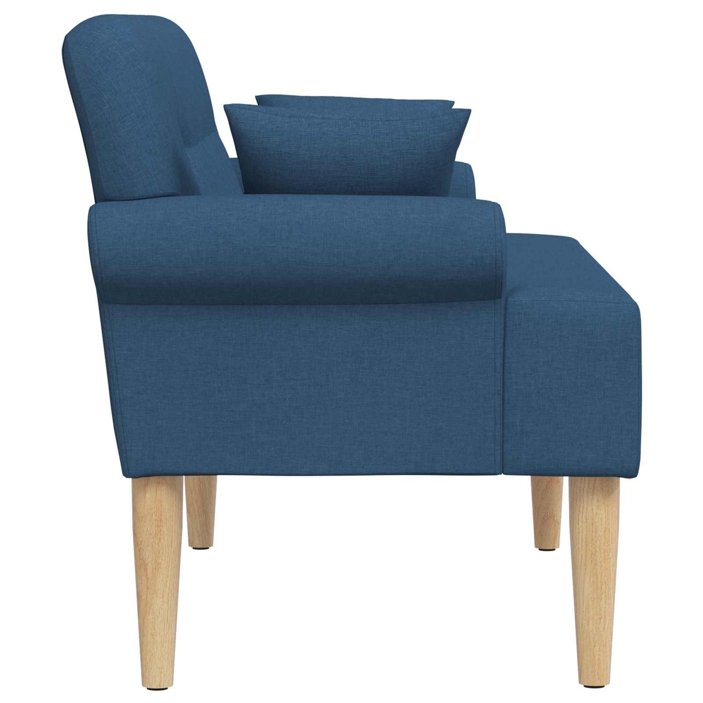 Zweisitzer Mit Knopfheftung Blau 120 X 65 X 79 Cm Stoff