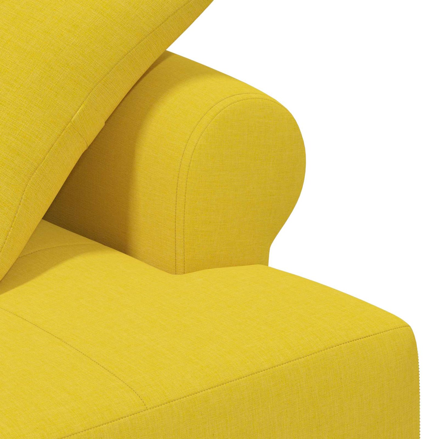 Zweisitzer Mit Knopfheftung Helles Gelb 120 X 65 X 79 Cm Stoff