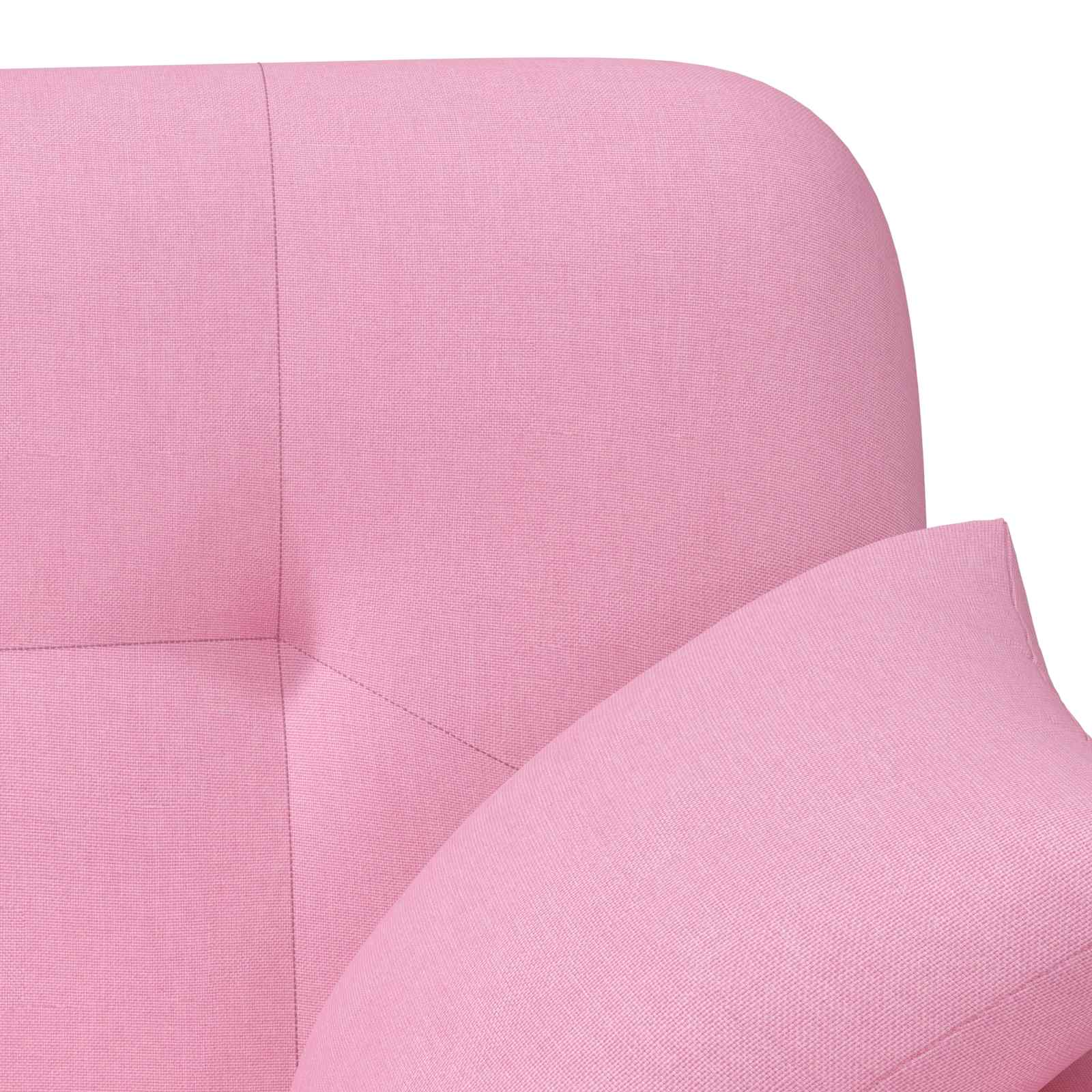 Zweisitzer Mit Knopfheftung Rosa 120 X 65 X 79 Cm Stoff