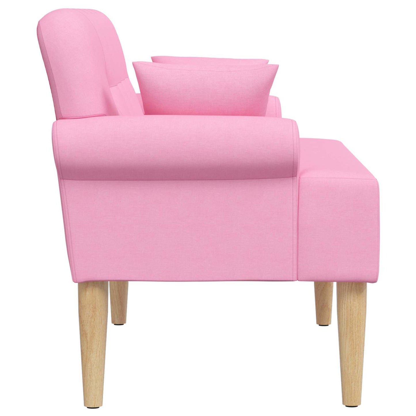 Zweisitzer Mit Knopfheftung Rosa 120 X 65 X 79 Cm Stoff