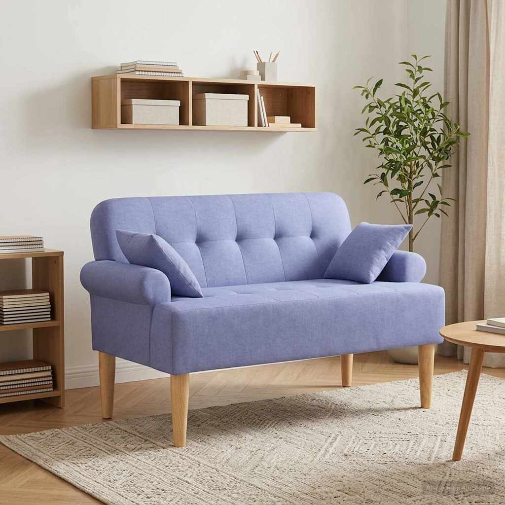 Zweisitzer Mit Knopfheftung 120 X 65 X 79 Cm Stoff
