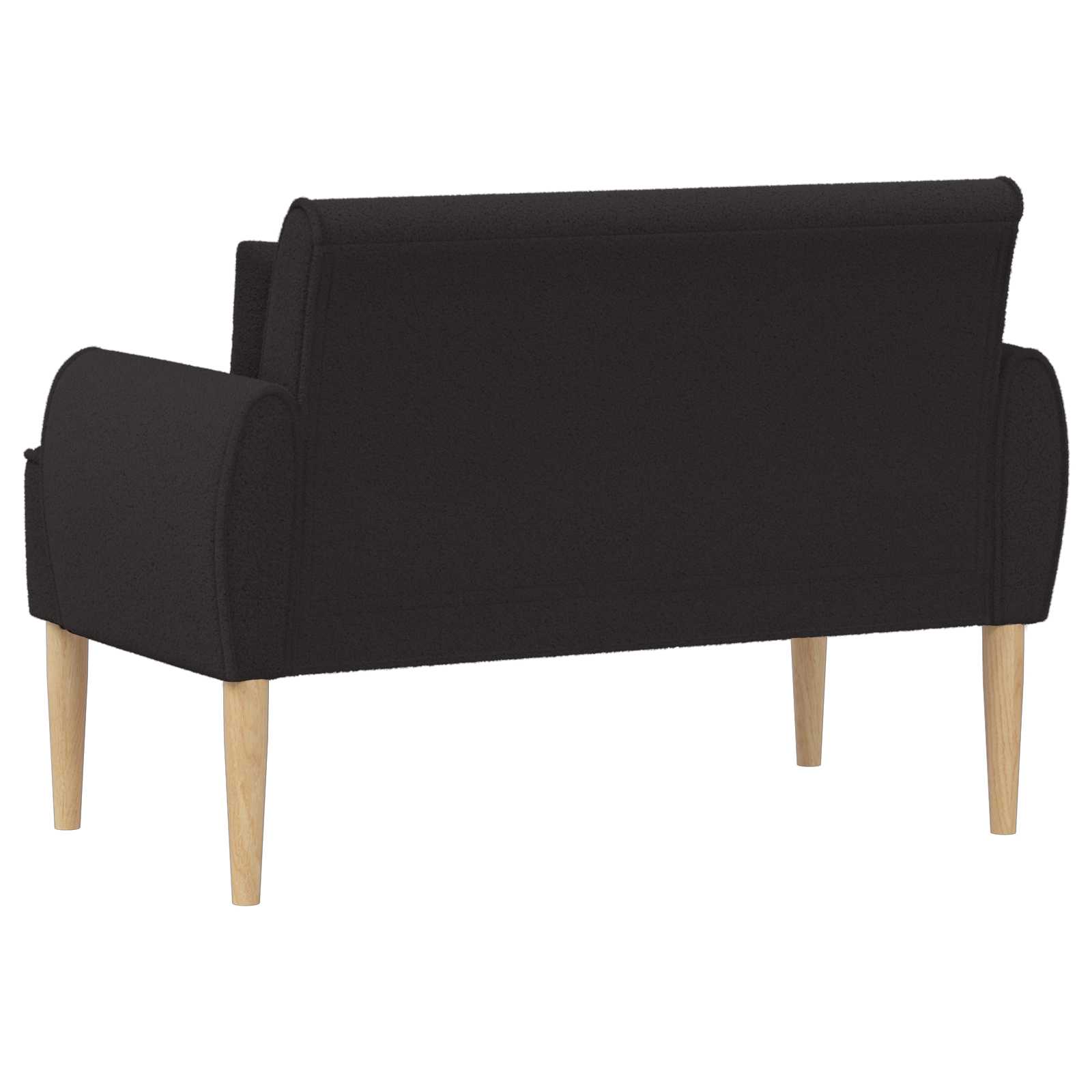 Zweisitzer Mit Knopfheftung Schwarz 117 X 67 X 77 Cm Bouclé