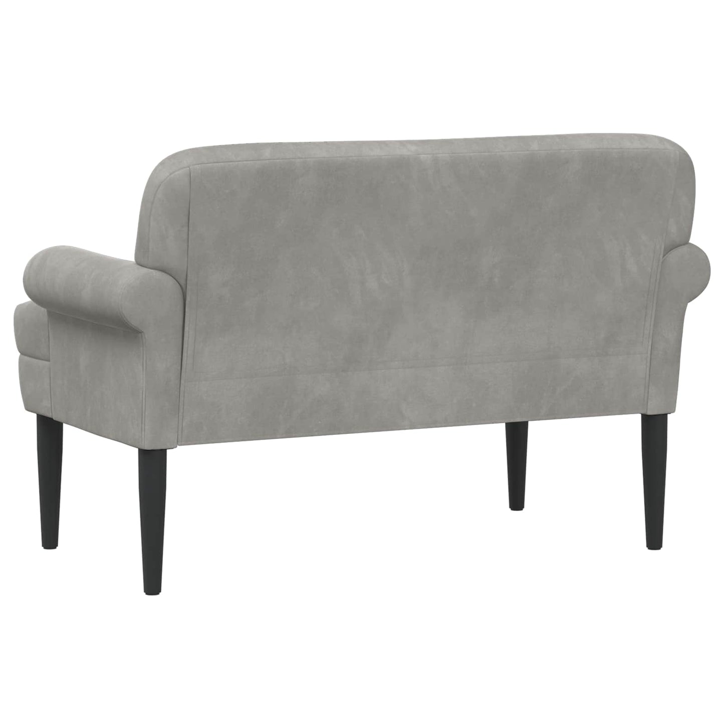 Zweisitzer Mit Knopfheftung Hellgrau 120 X 66 X 78 Cm Samt (V)