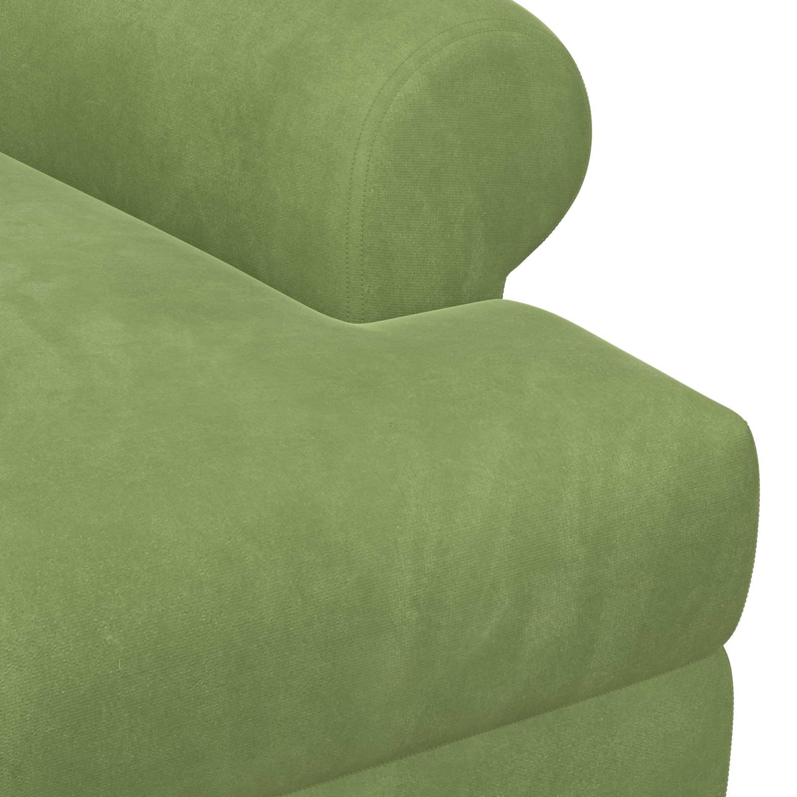 Zweisitzer Mit Knopfheftung Hellgrün 120 X 66 X 78 Cm Samt (V)