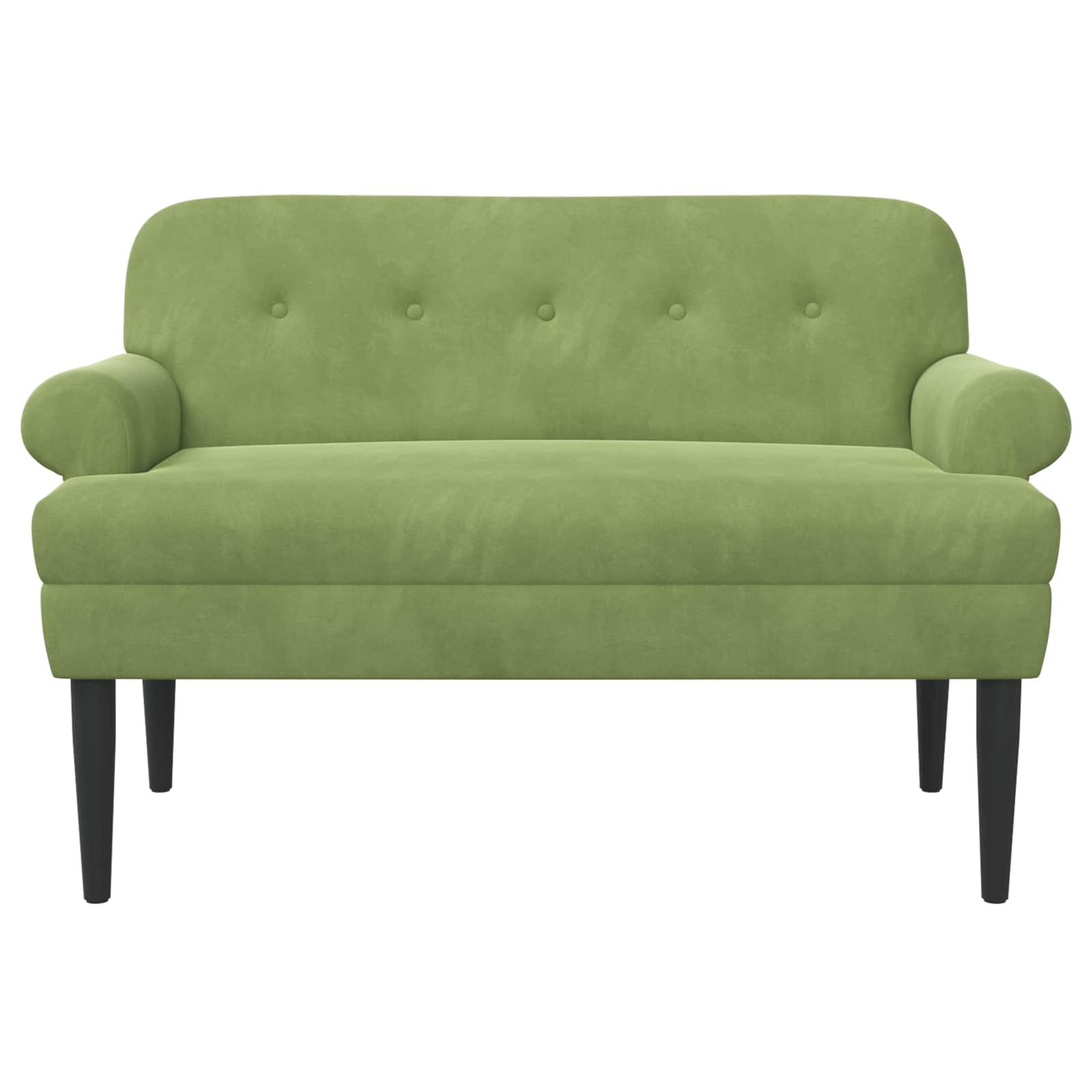 Zweisitzer Mit Knopfheftung Hellgrün 120 X 66 X 78 Cm Samt (V)