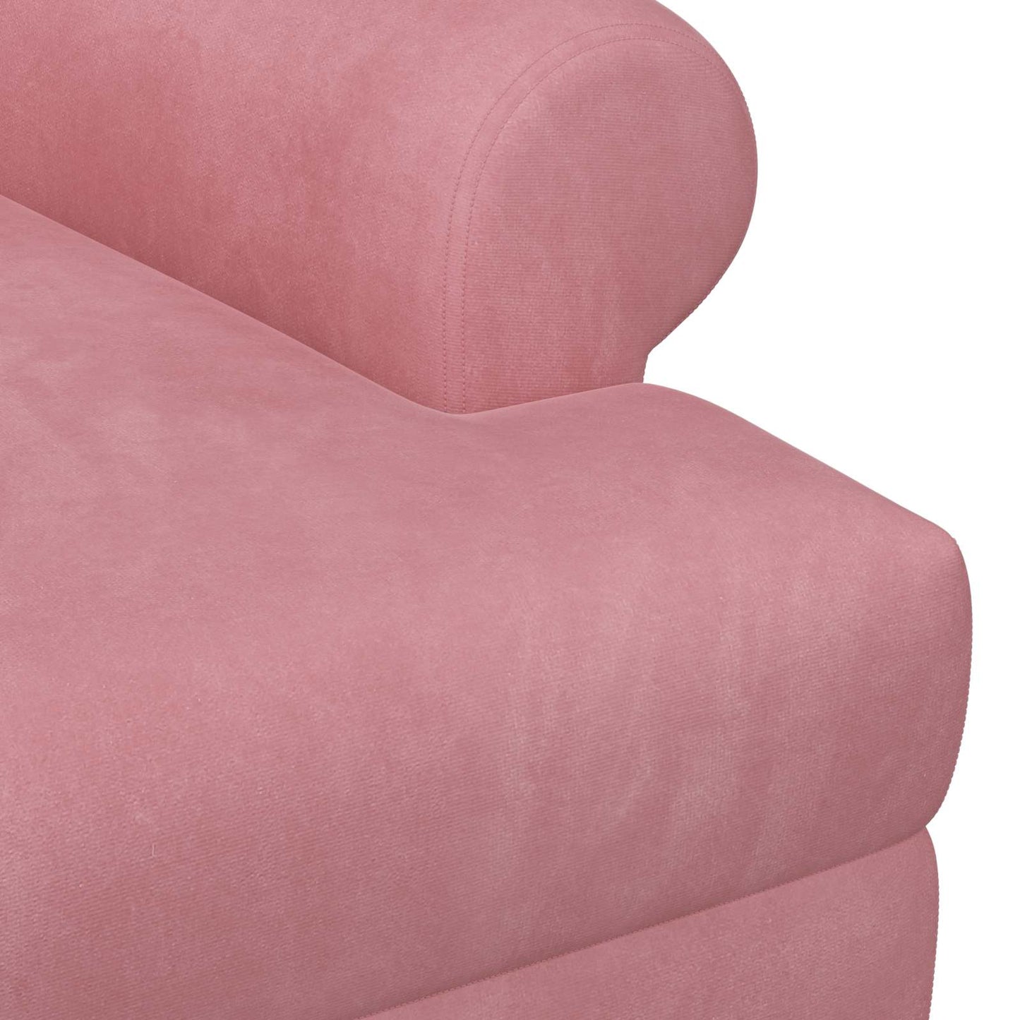 Zweisitzer Mit Knopfheftung Rosa 120 X 66 X 78 Cm Samt (V)