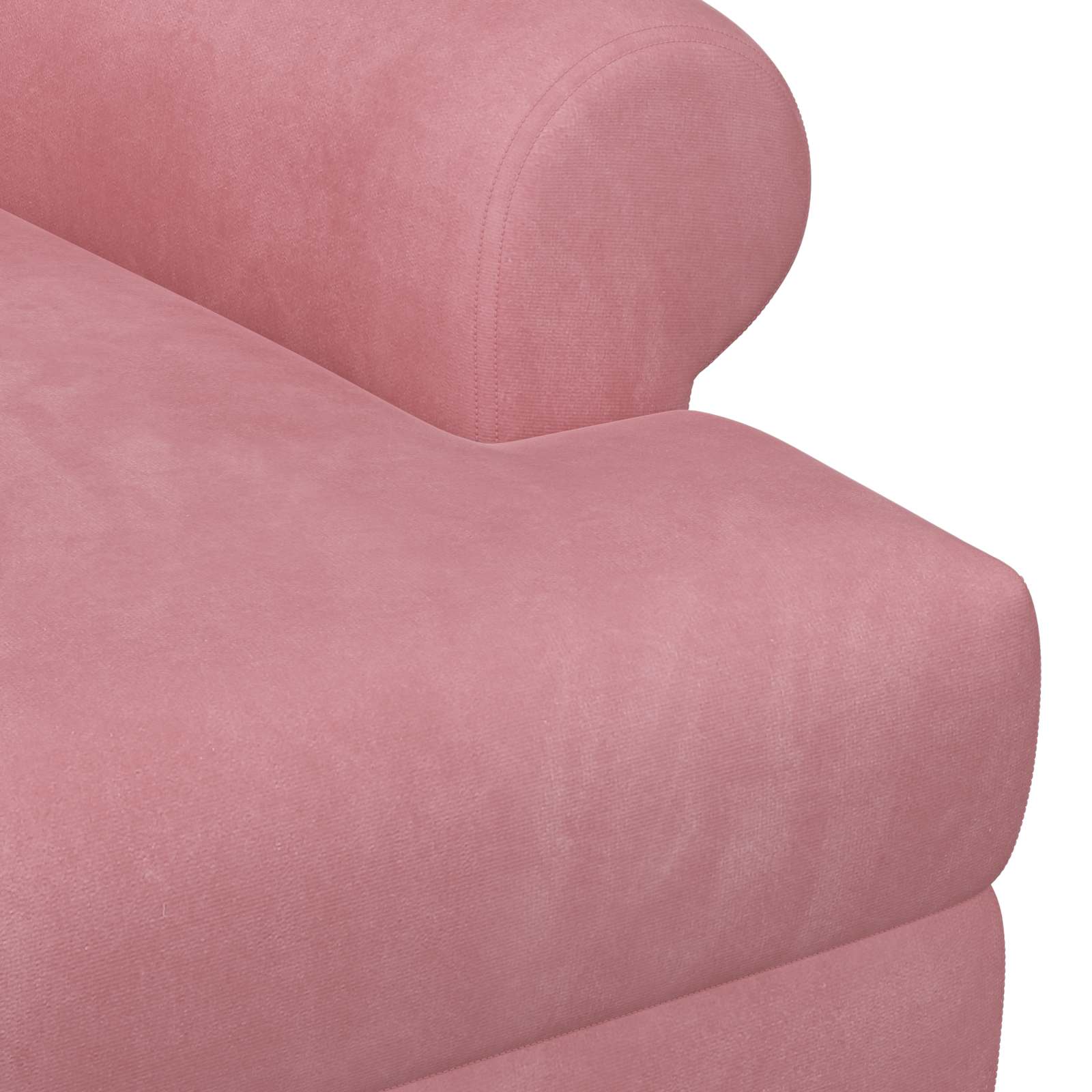 Zweisitzer Mit Knopfheftung Rosa 120 X 66 X 78 Cm Samt (V)