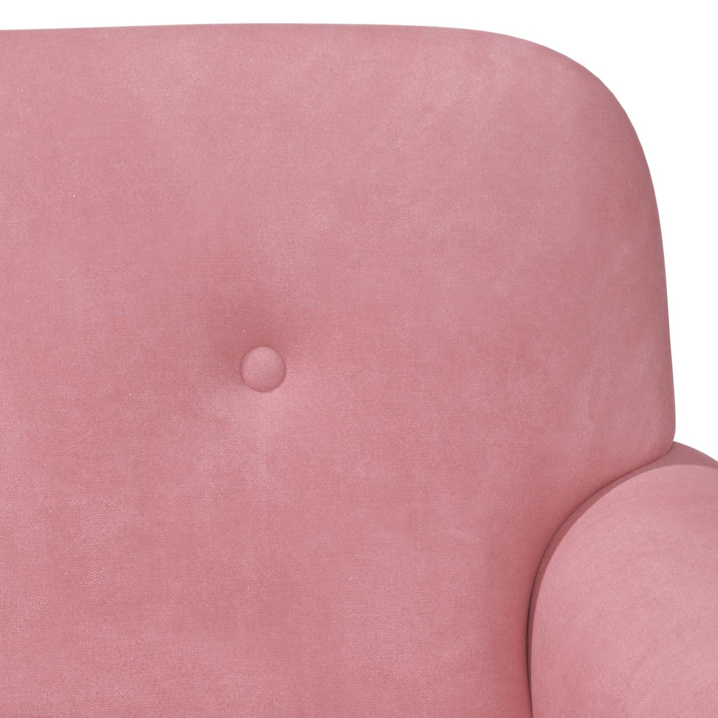 Zweisitzer Mit Knopfheftung Rosa 120 X 66 X 78 Cm Samt (V)