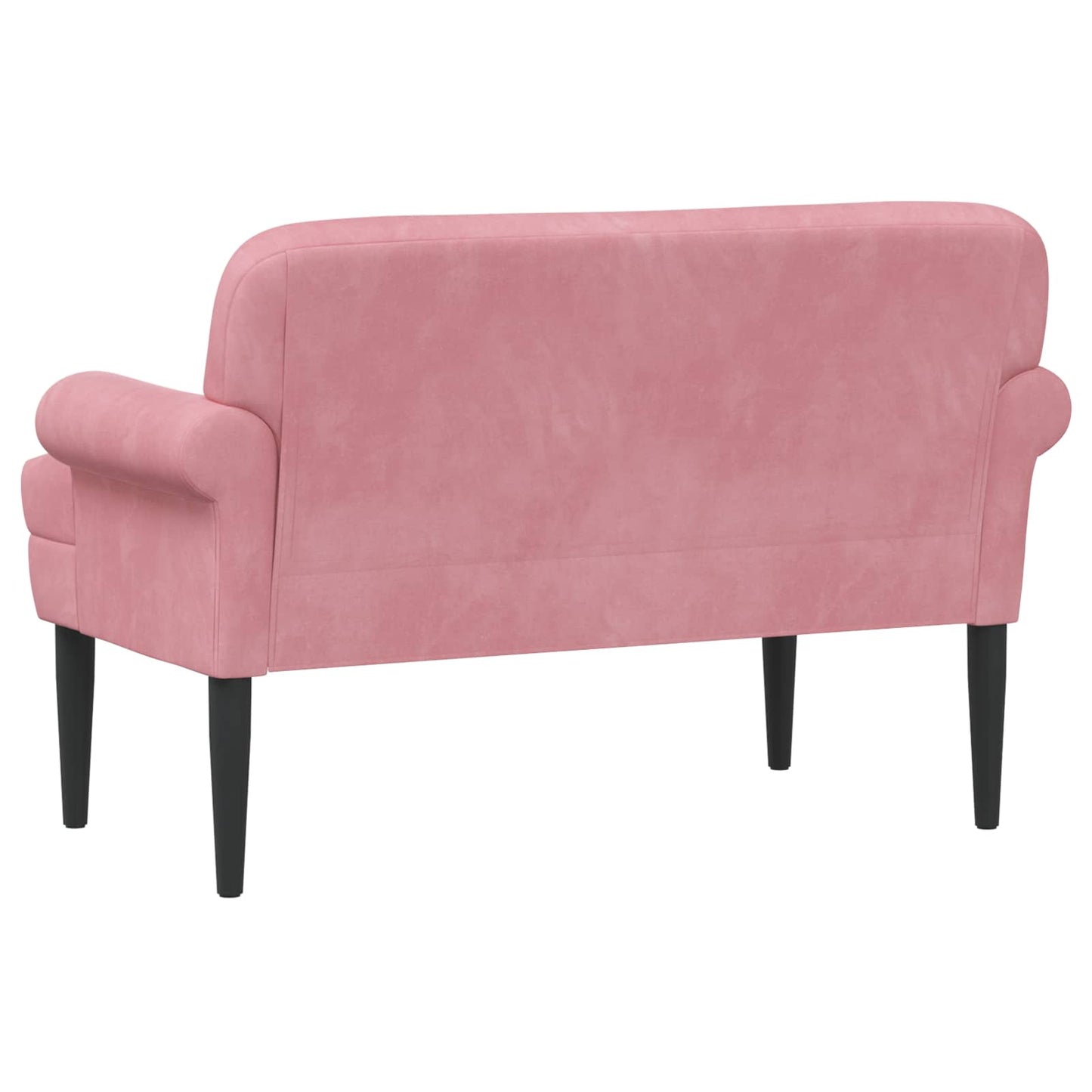 Zweisitzer Mit Knopfheftung Rosa 120 X 66 X 78 Cm Samt (V)