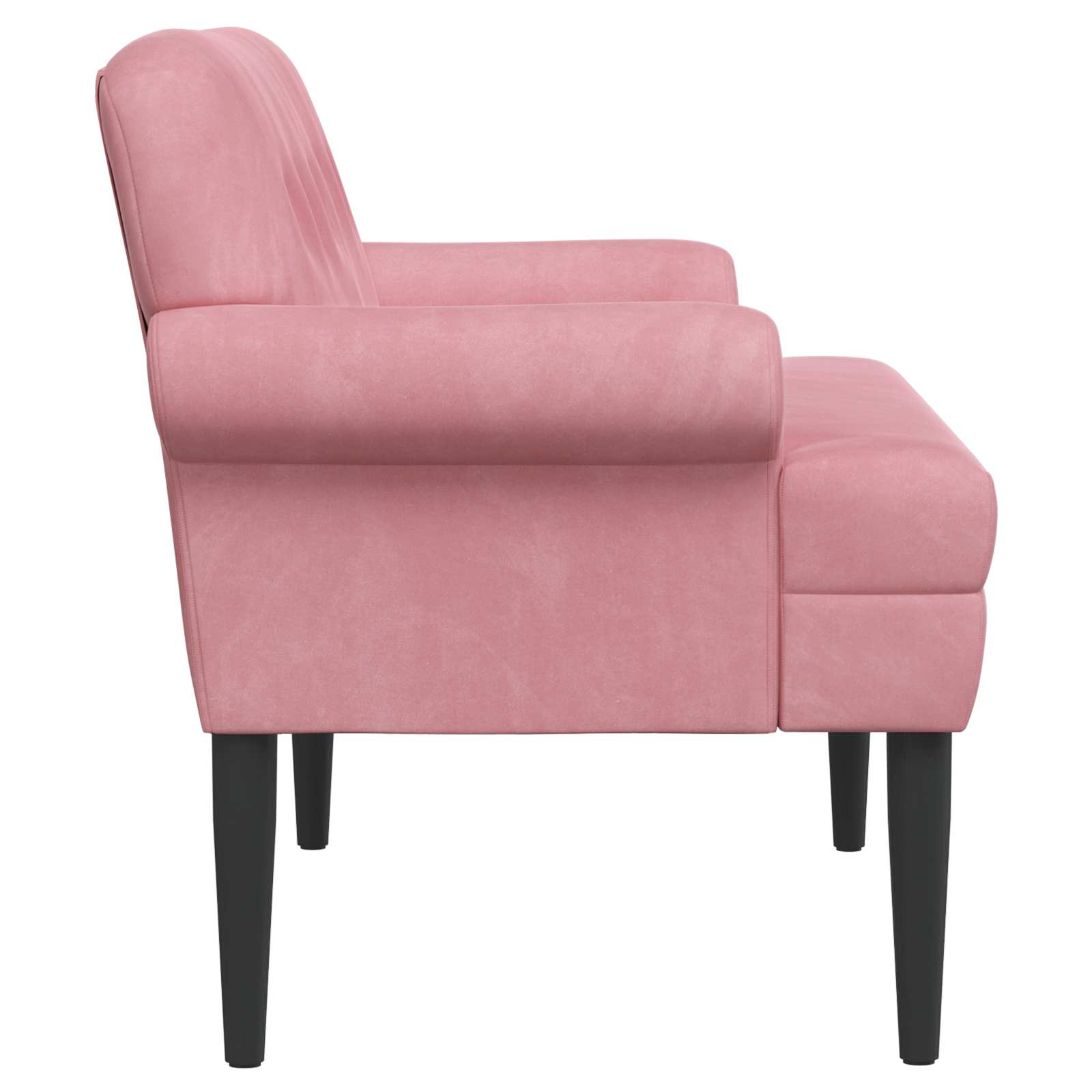 Zweisitzer Mit Knopfheftung Rosa 120 X 66 X 78 Cm Samt (V)