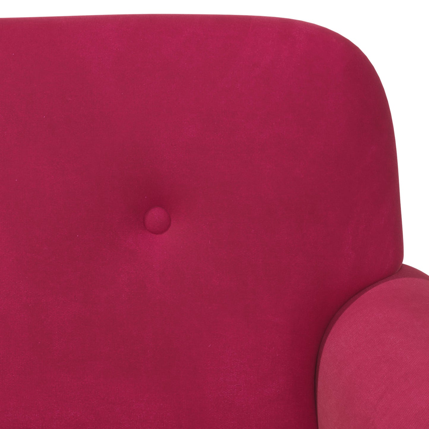 Zweisitzer Mit Knopfheftung Weinrot 120 X 66 X 78 Cm Samt (V)