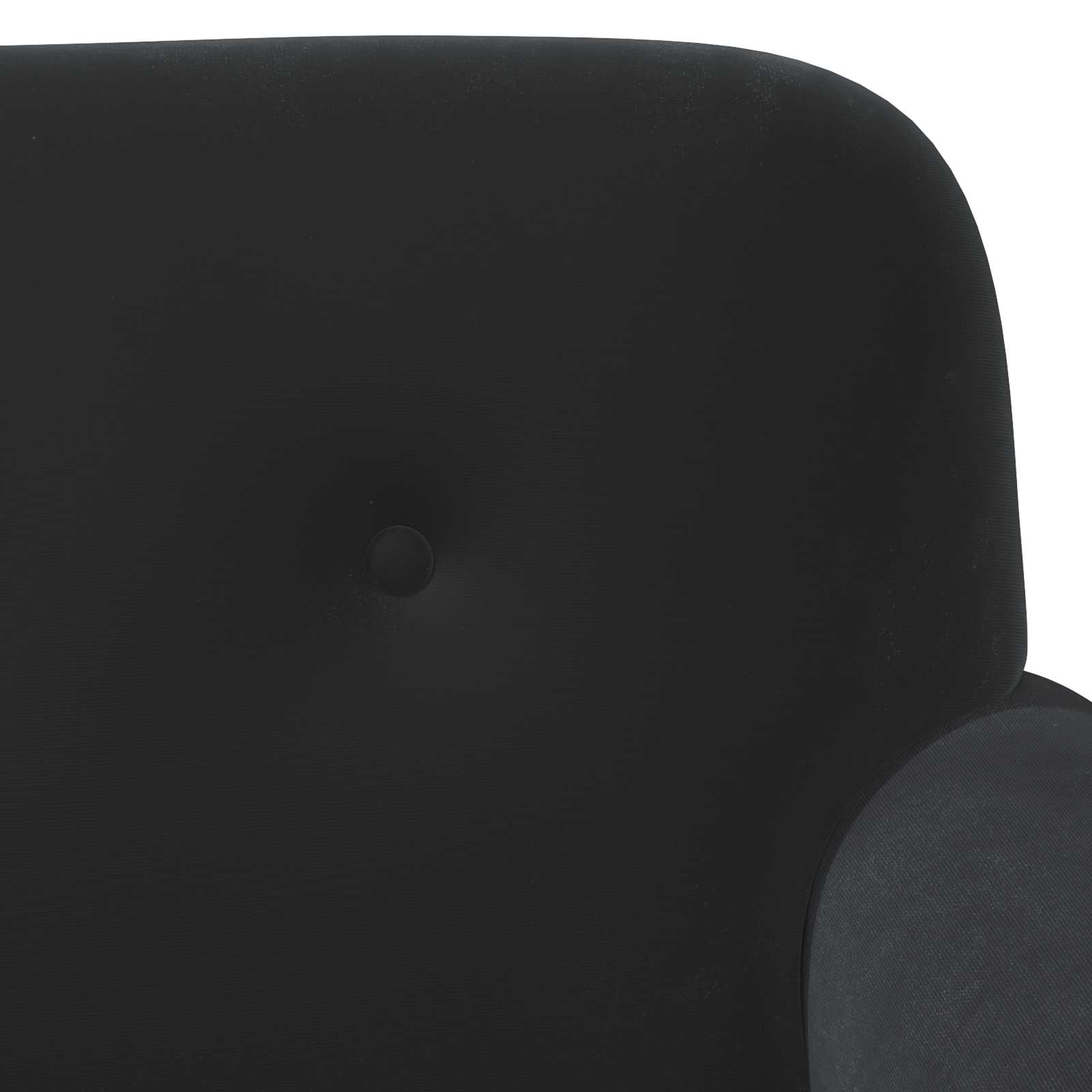 Zweisitzer Mit Knopfheftung Schwarz 120 X 66 X 78 Cm Samt (V)