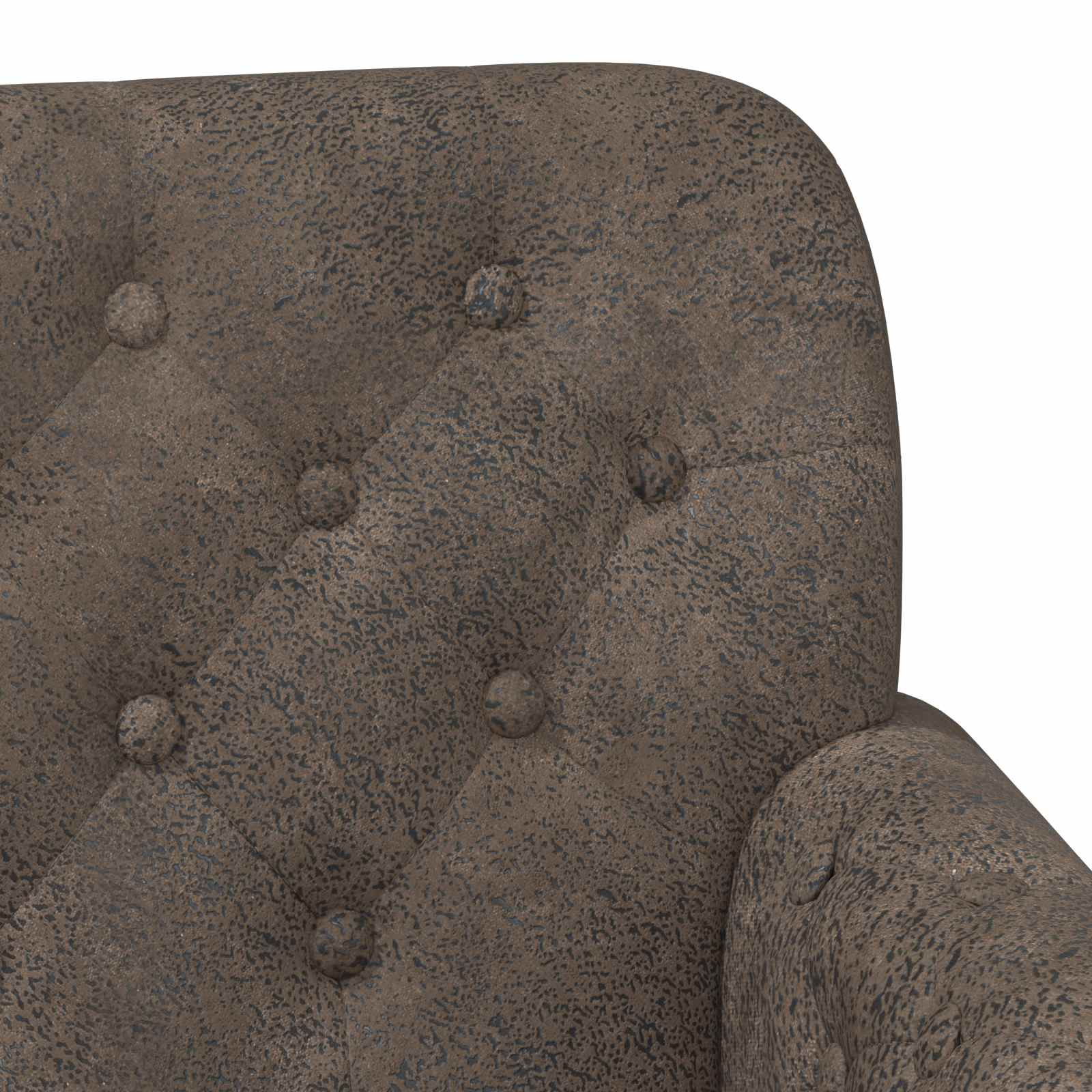 Zweisitzer Mit Knopfheftung Dunkelgrau 120 X 65 X 78 Cm
