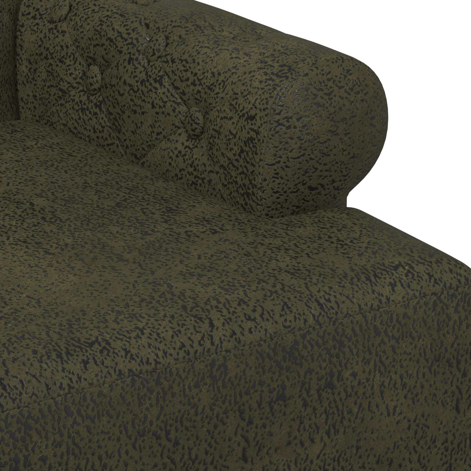 Zweisitzer Mit Knopfheftung Olivegrün 120 X 65 X 78 Cm