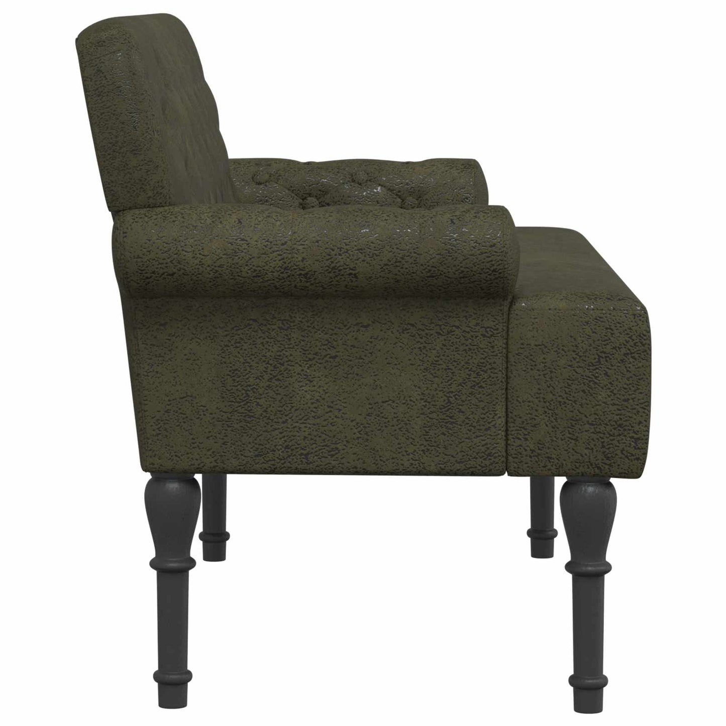 Zweisitzer Mit Knopfheftung Olivegrün 120 X 65 X 78 Cm