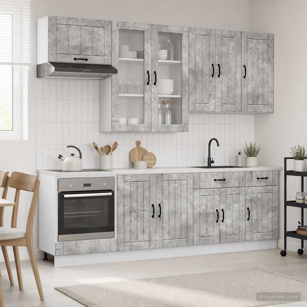 Kücheneinheit Lucca 8 Pcs Holzwerkstoff