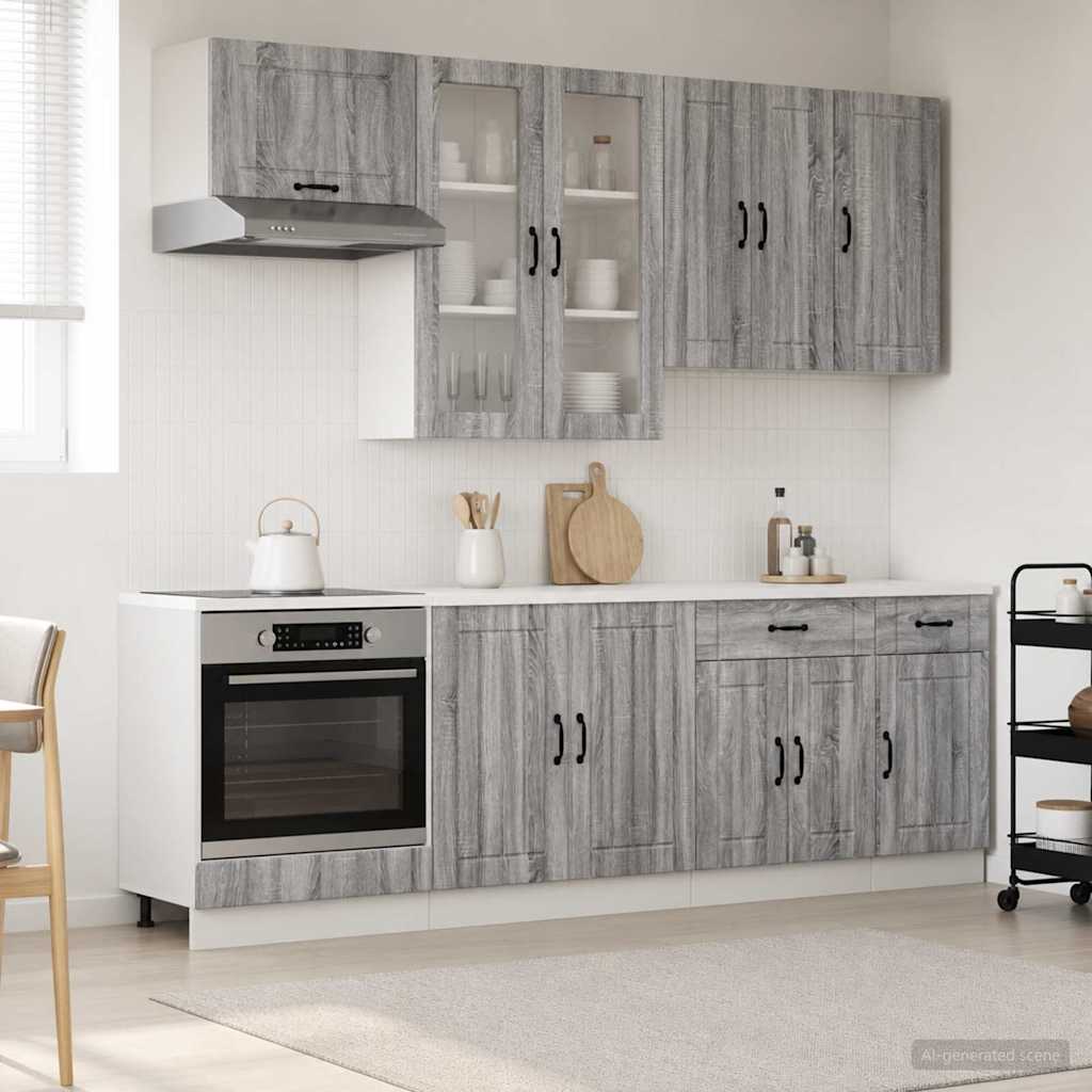 Kücheneinheit Lucca 8 Pcs Holzwerkstoff