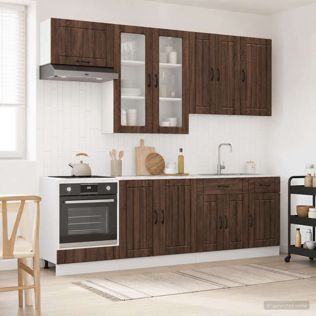Kücheneinheit Lucca 8 Pcs Holzwerkstoff