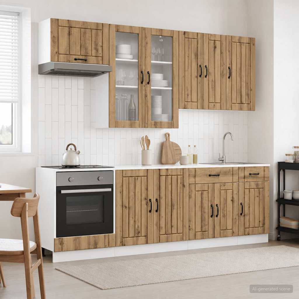 Kücheneinheit Lucca 8 Pcs Holzwerkstoff