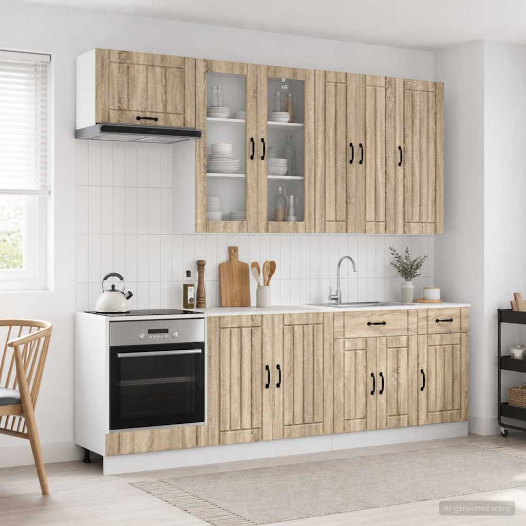 Kücheneinheit Lucca 8 Pcs Holzwerkstoff