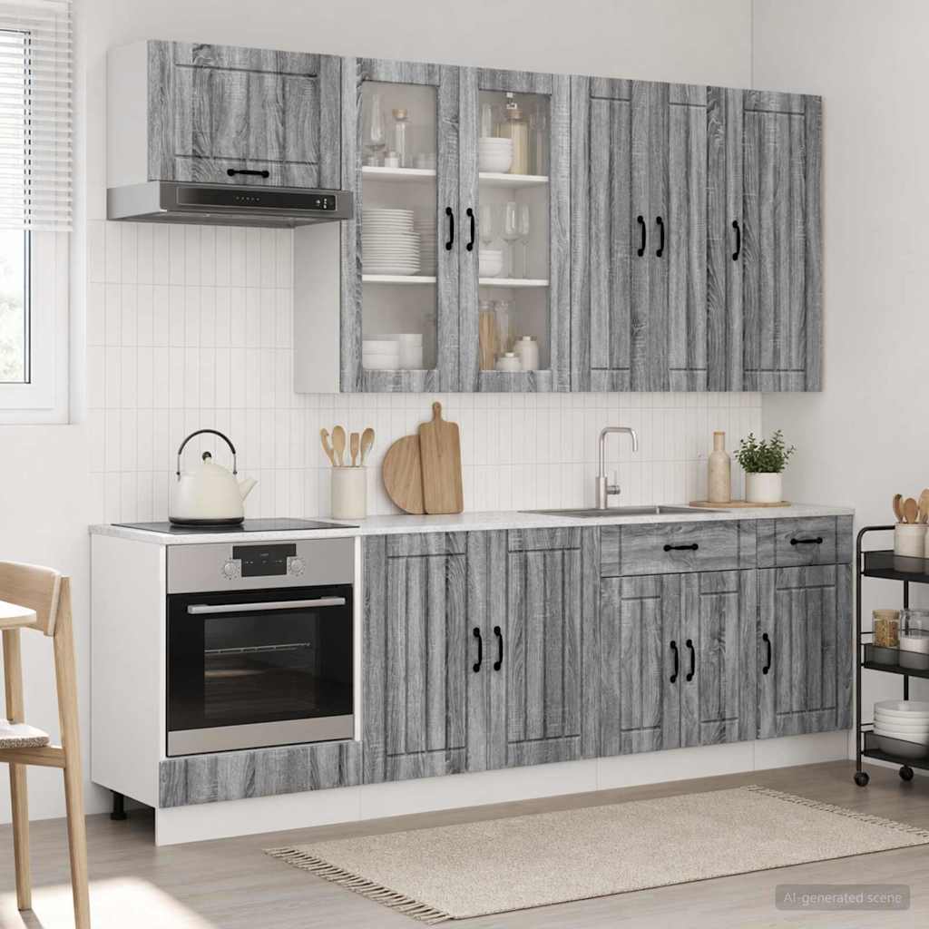Kücheneinheit Lucca 8 Pcs Holzwerkstoff